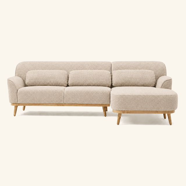Solid Wood Sectional