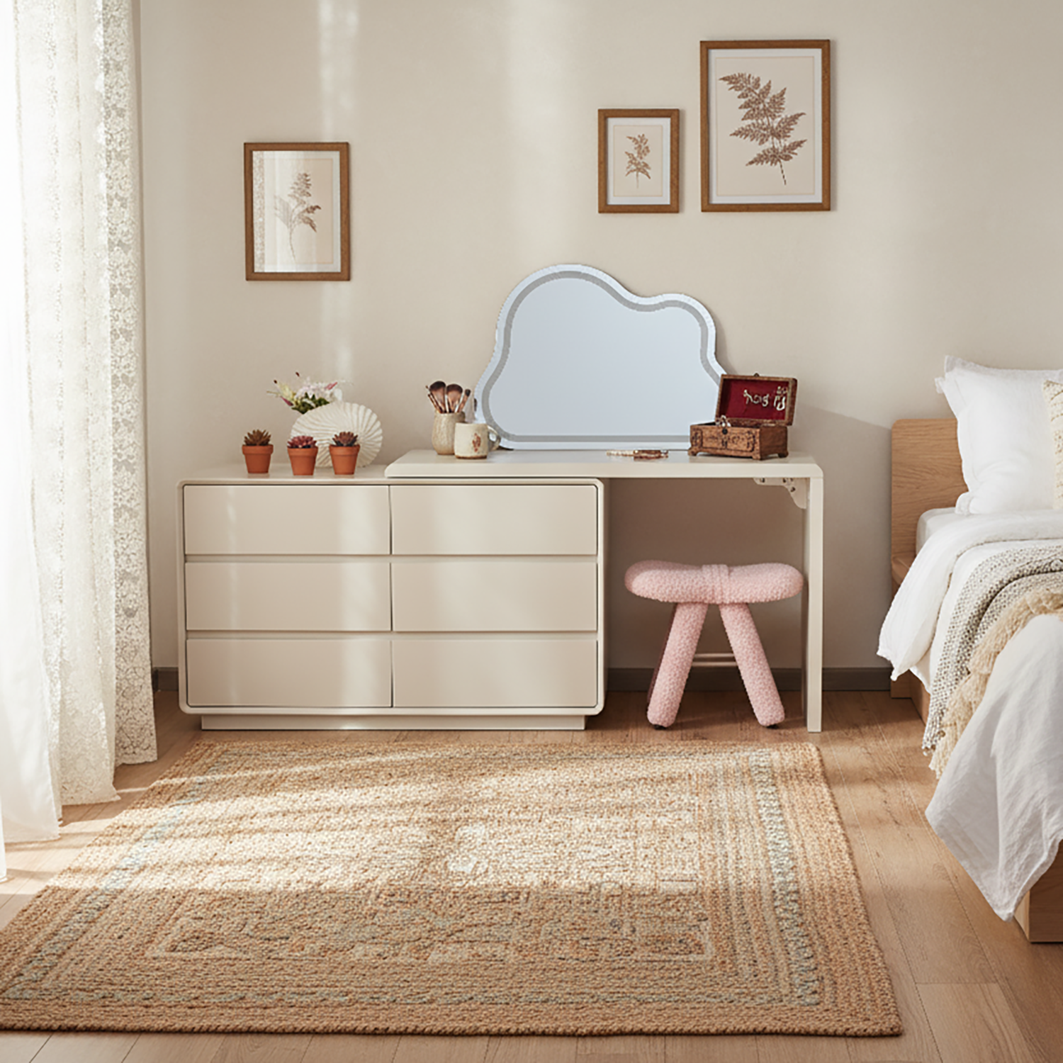 Dream Extendable Vanity Set with Storage