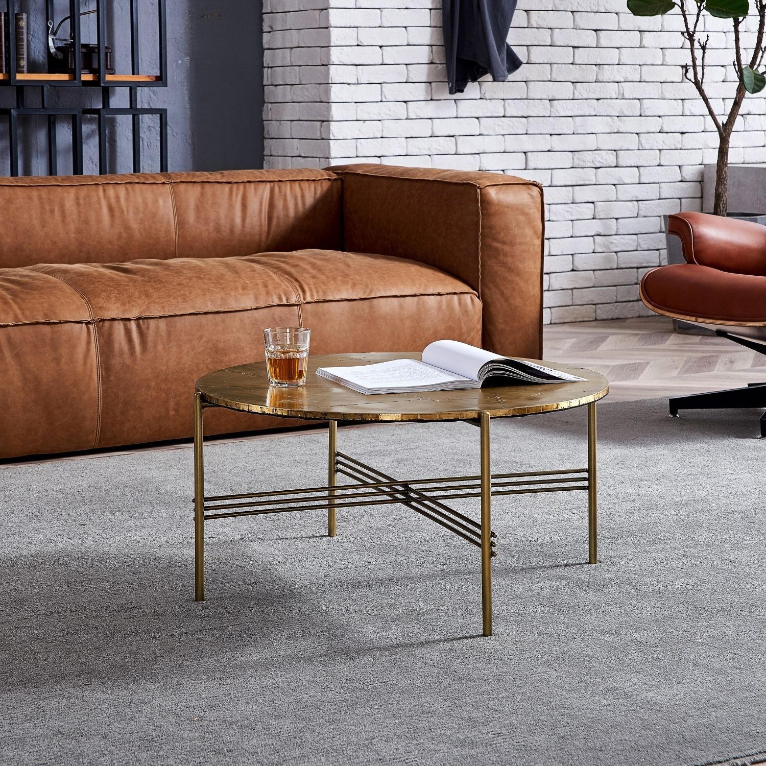 Crosshatch Table Coffee Table Foundry