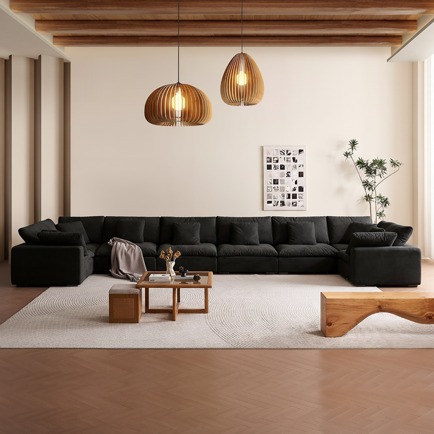 Malibu Cloud U Closed Sectional