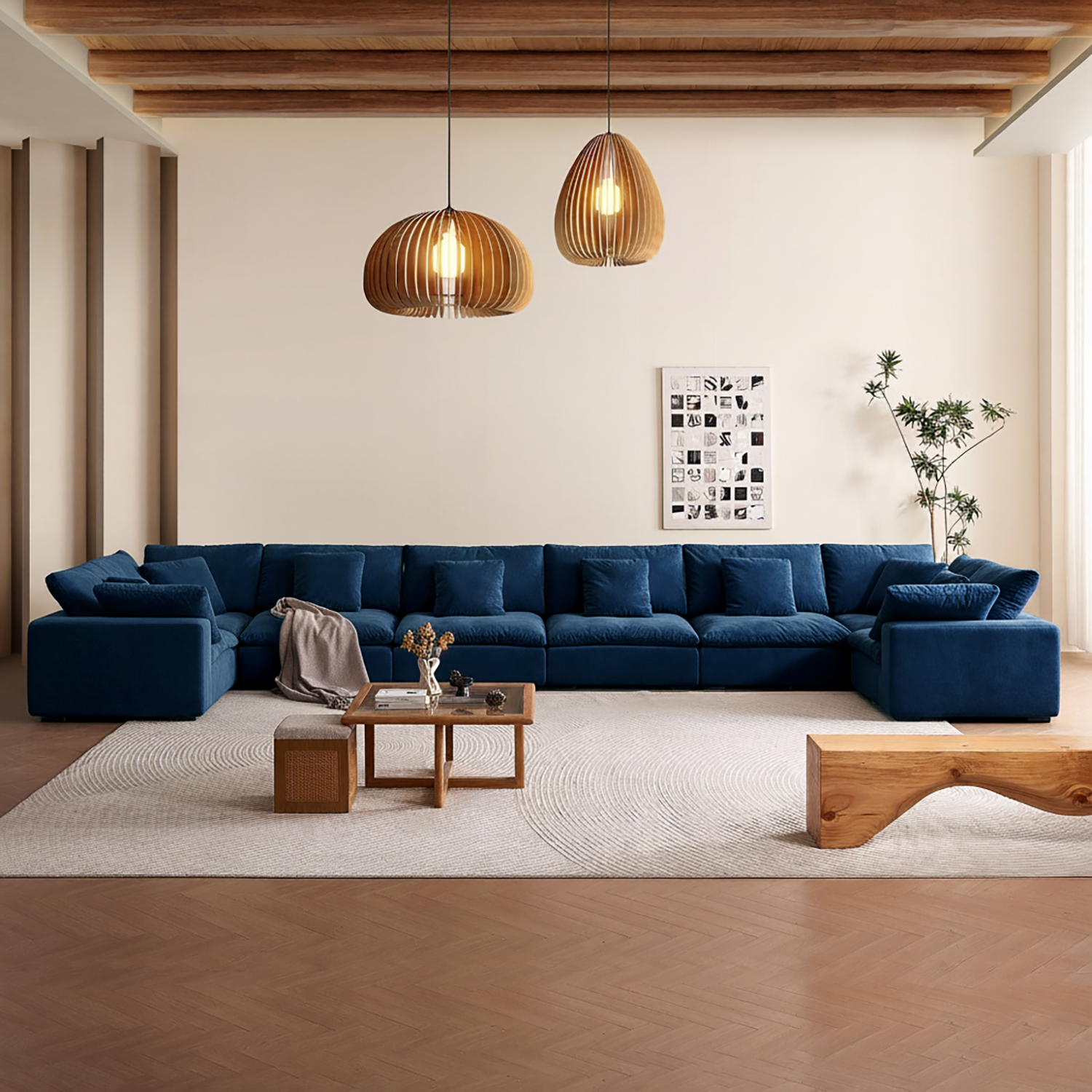 Malibu Cloud U Closed Sectional