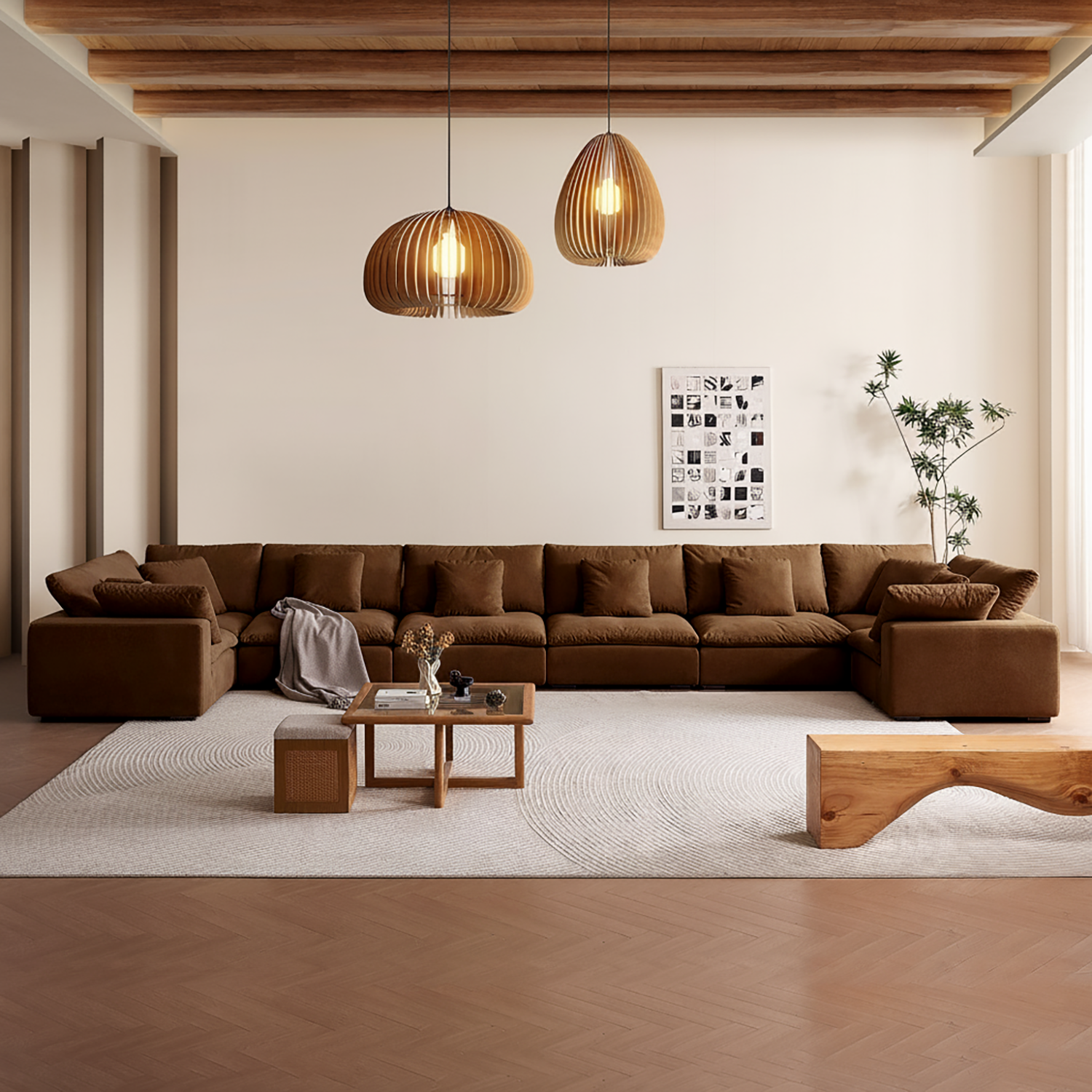 Malibu Cloud U Closed Sectional