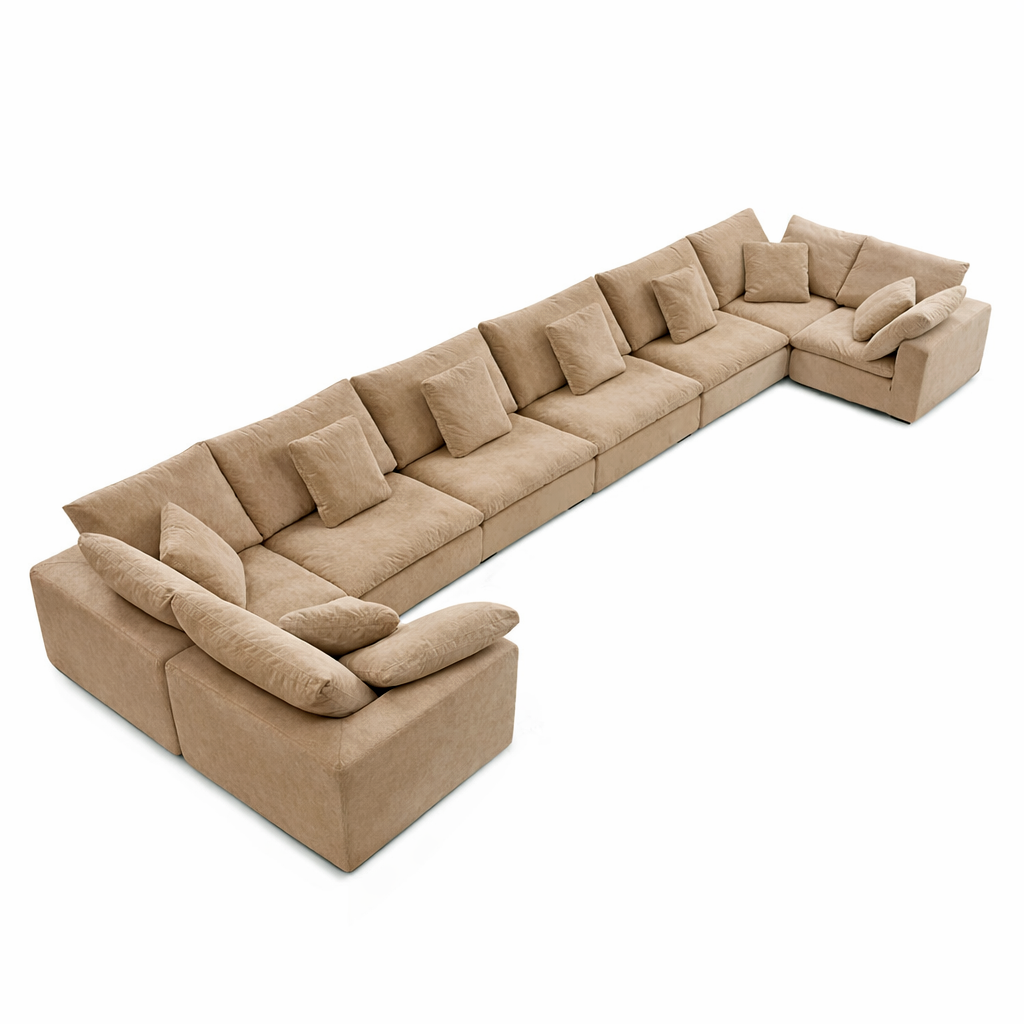 Malibu Cloud U Closed Sectional