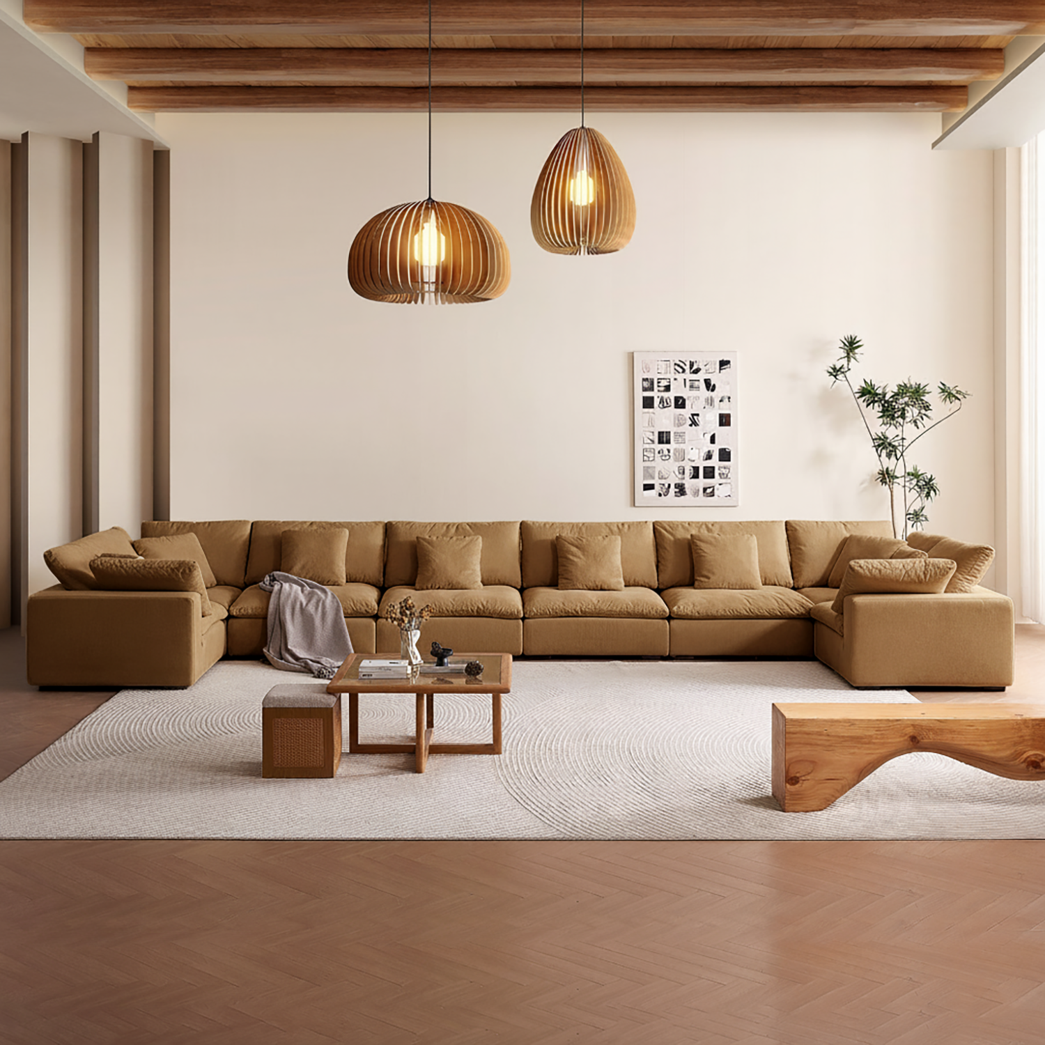 Malibu Cloud U Closed Sectional