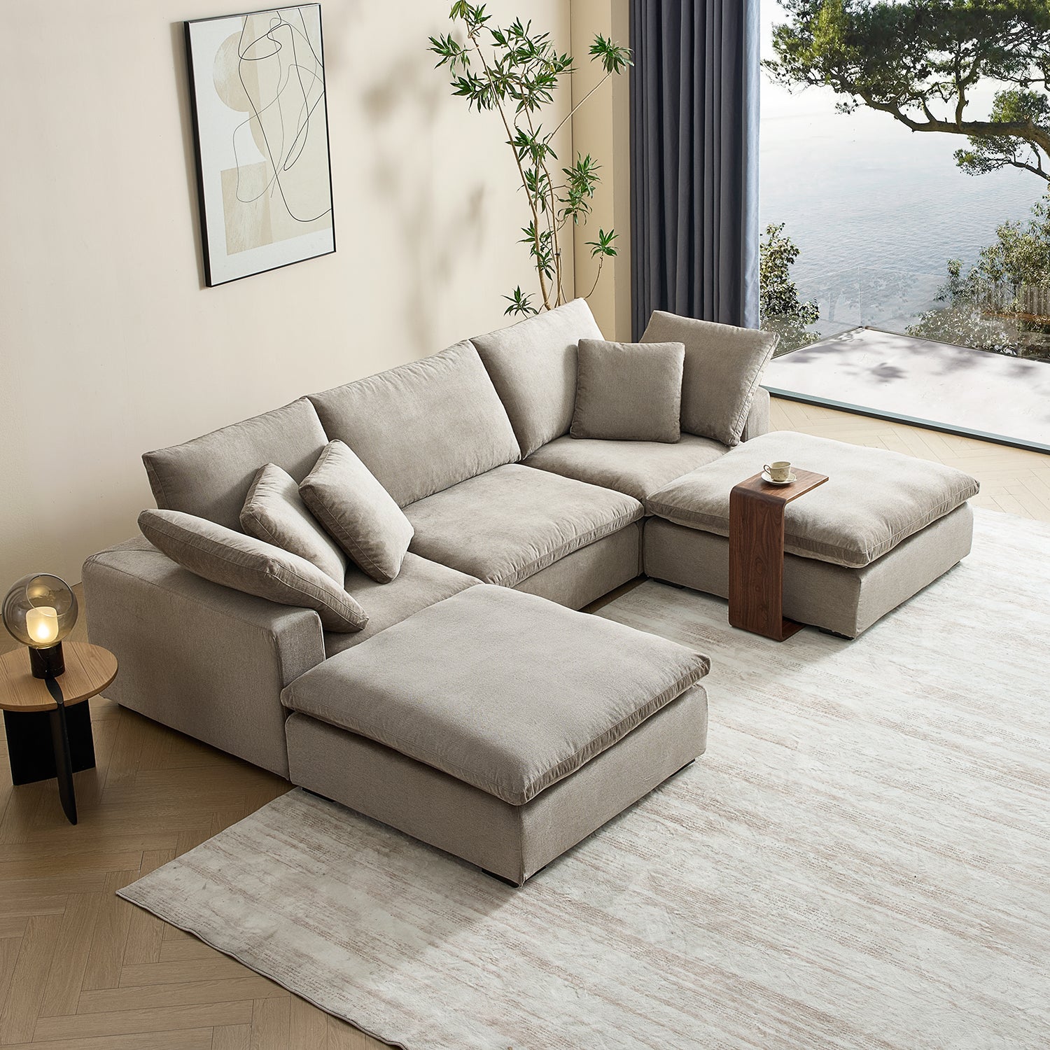 Malibu Cloud U Sectional