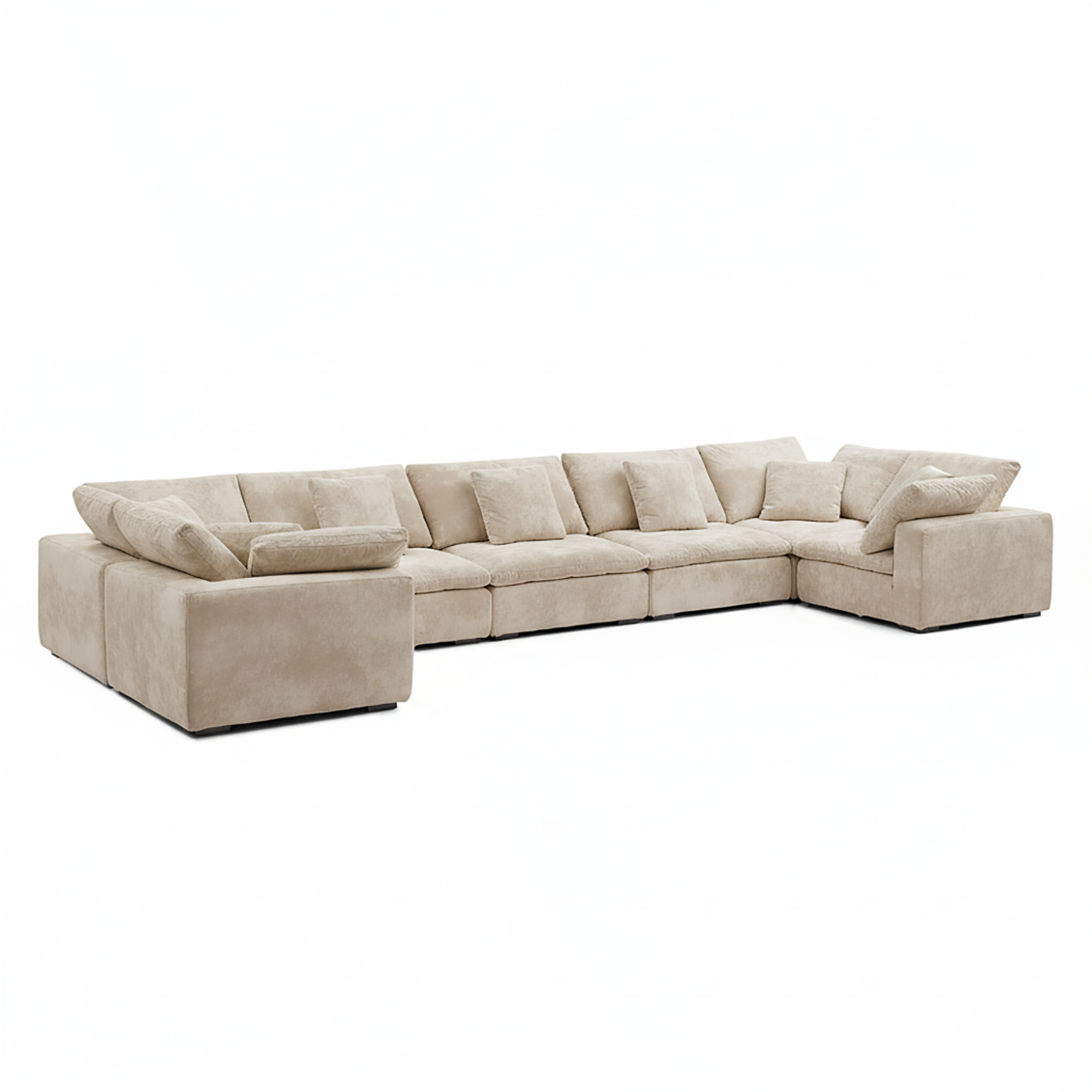 Malibu Cloud U Closed Sectional