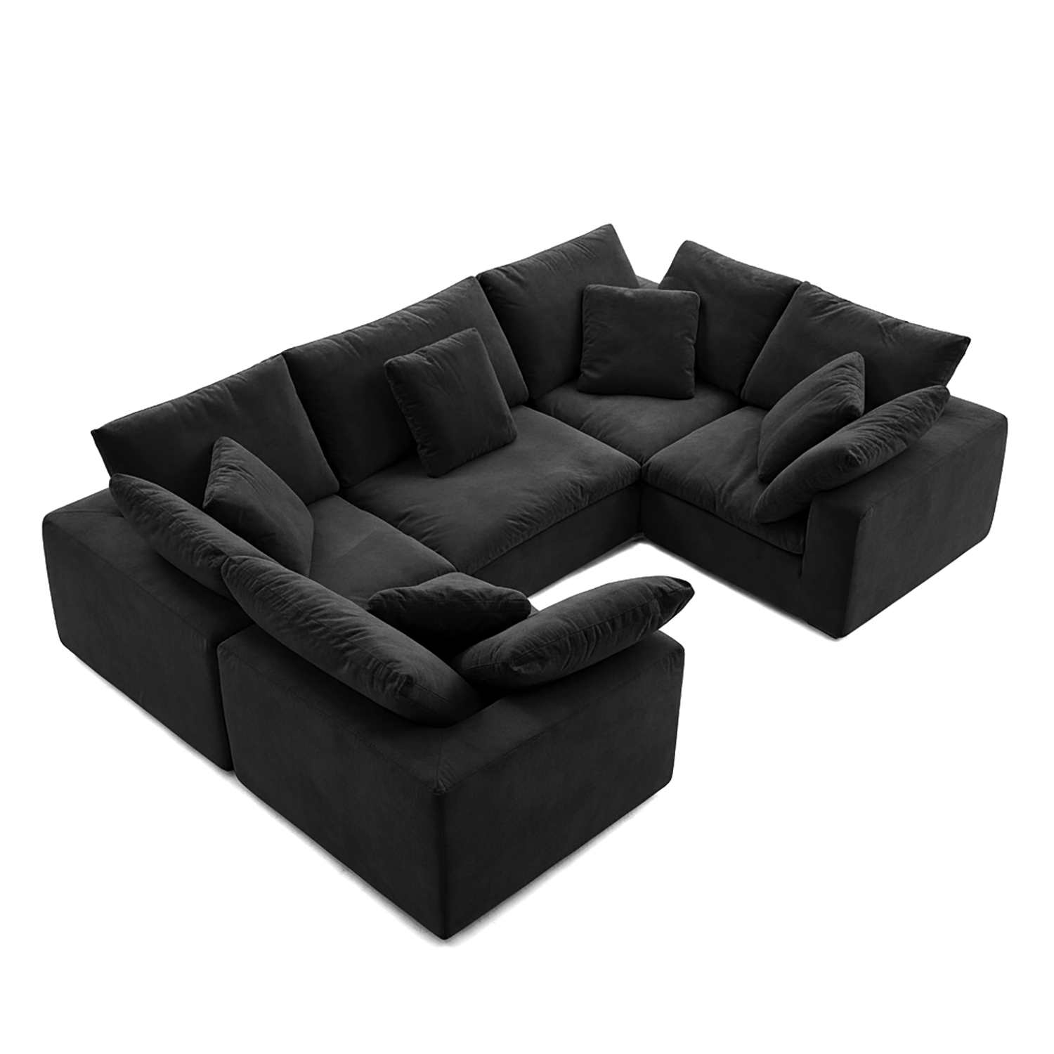 Malibu Cloud U Closed Sectional