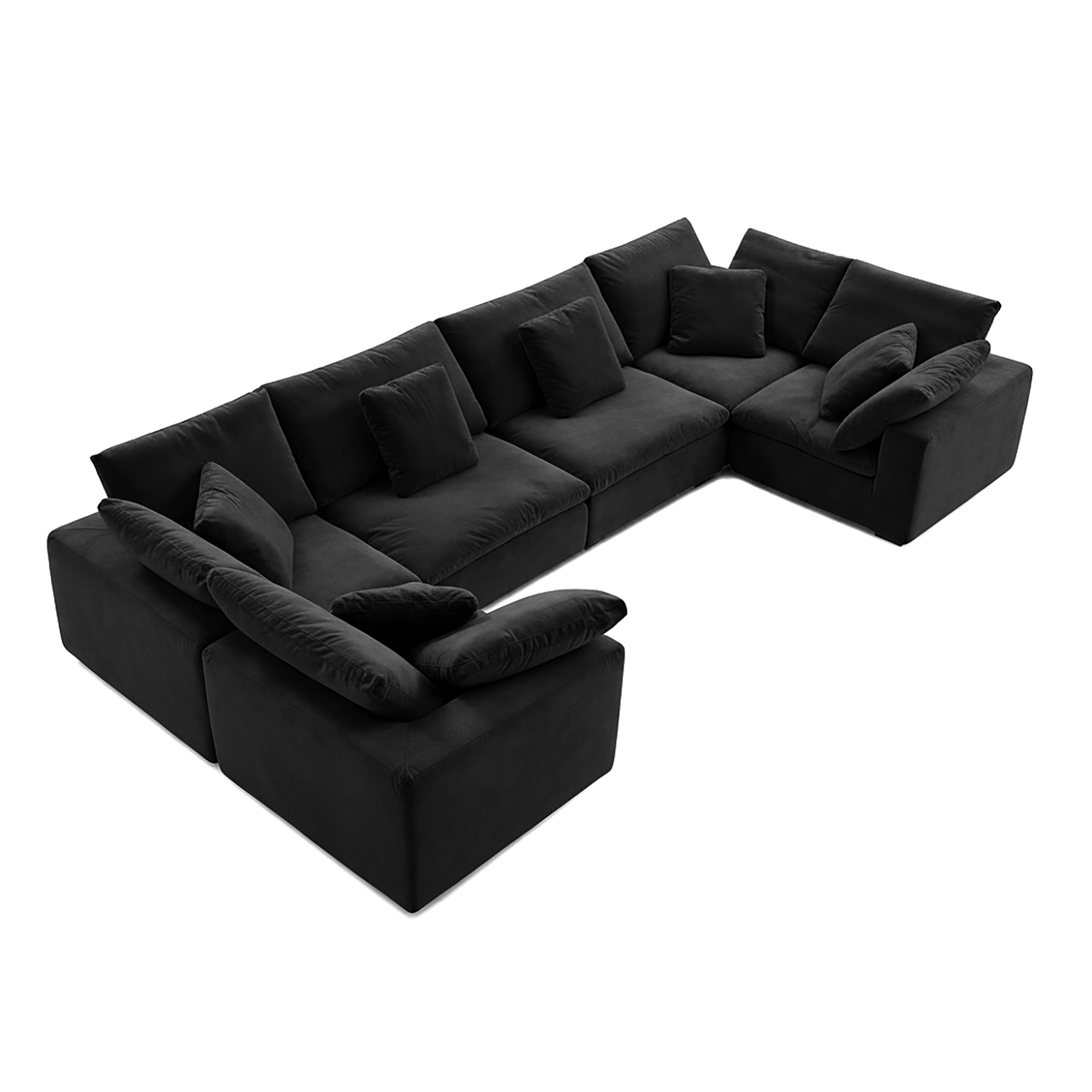 Malibu Cloud U Closed Sectional
