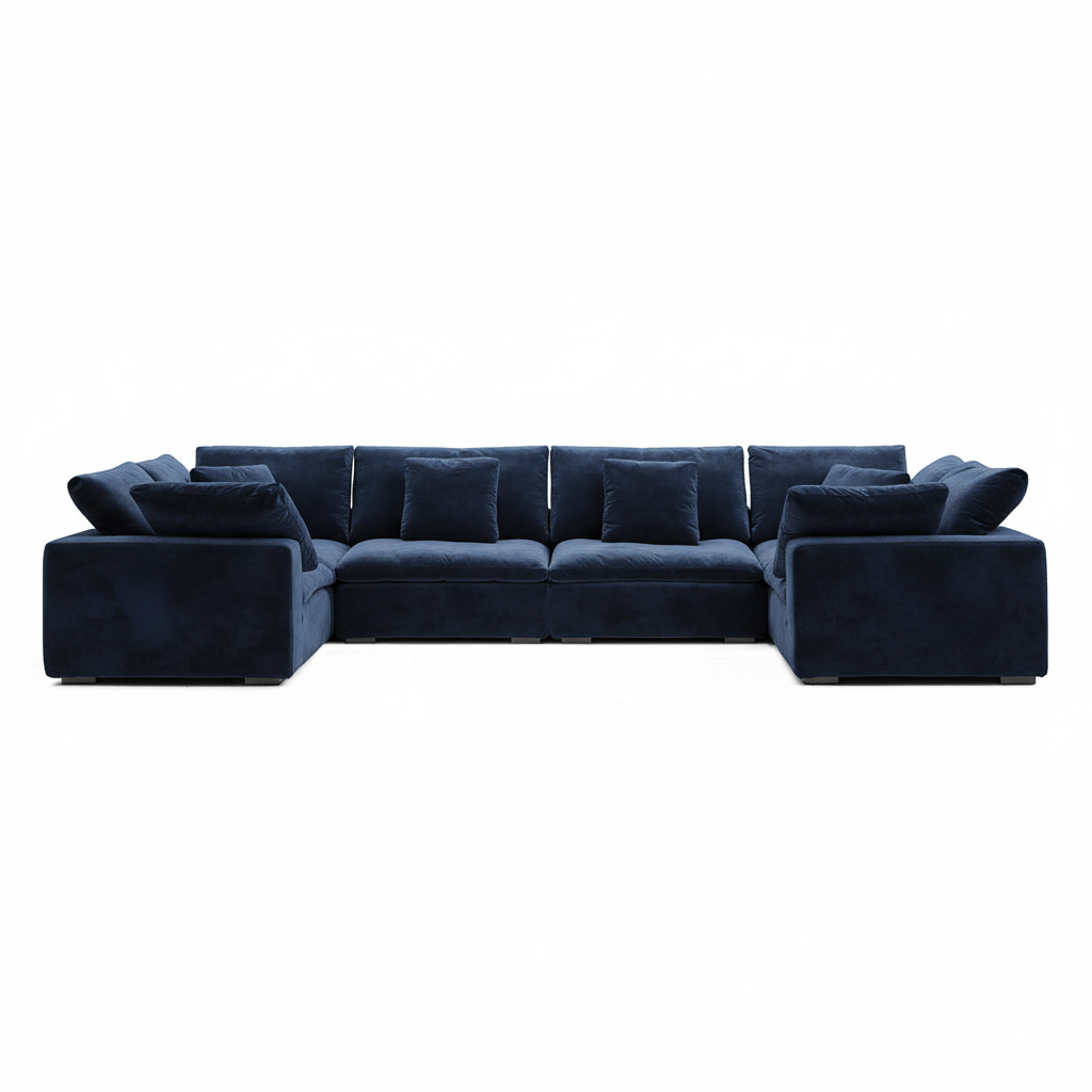 Malibu Cloud U Closed Sectional