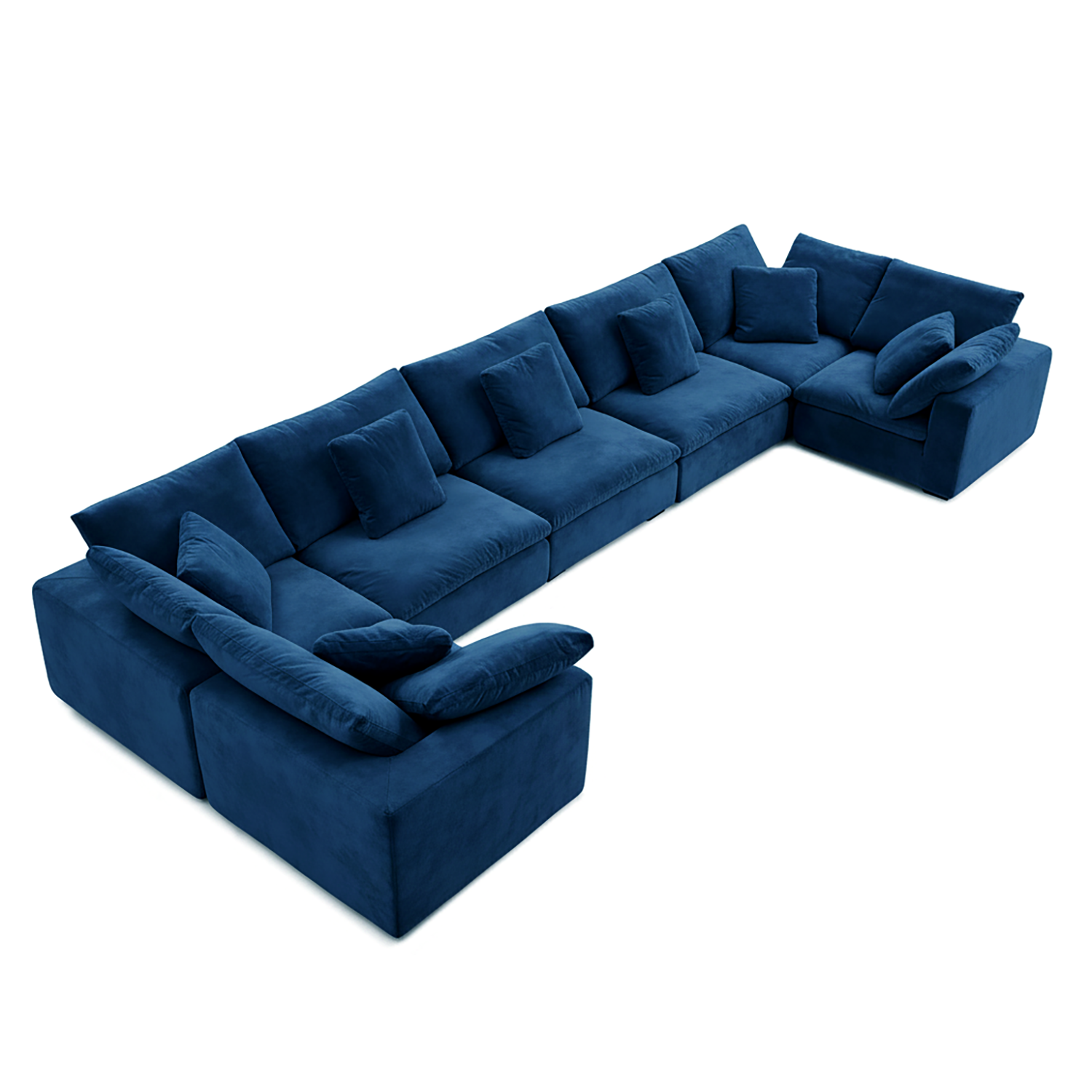 Malibu Cloud U Closed Sectional