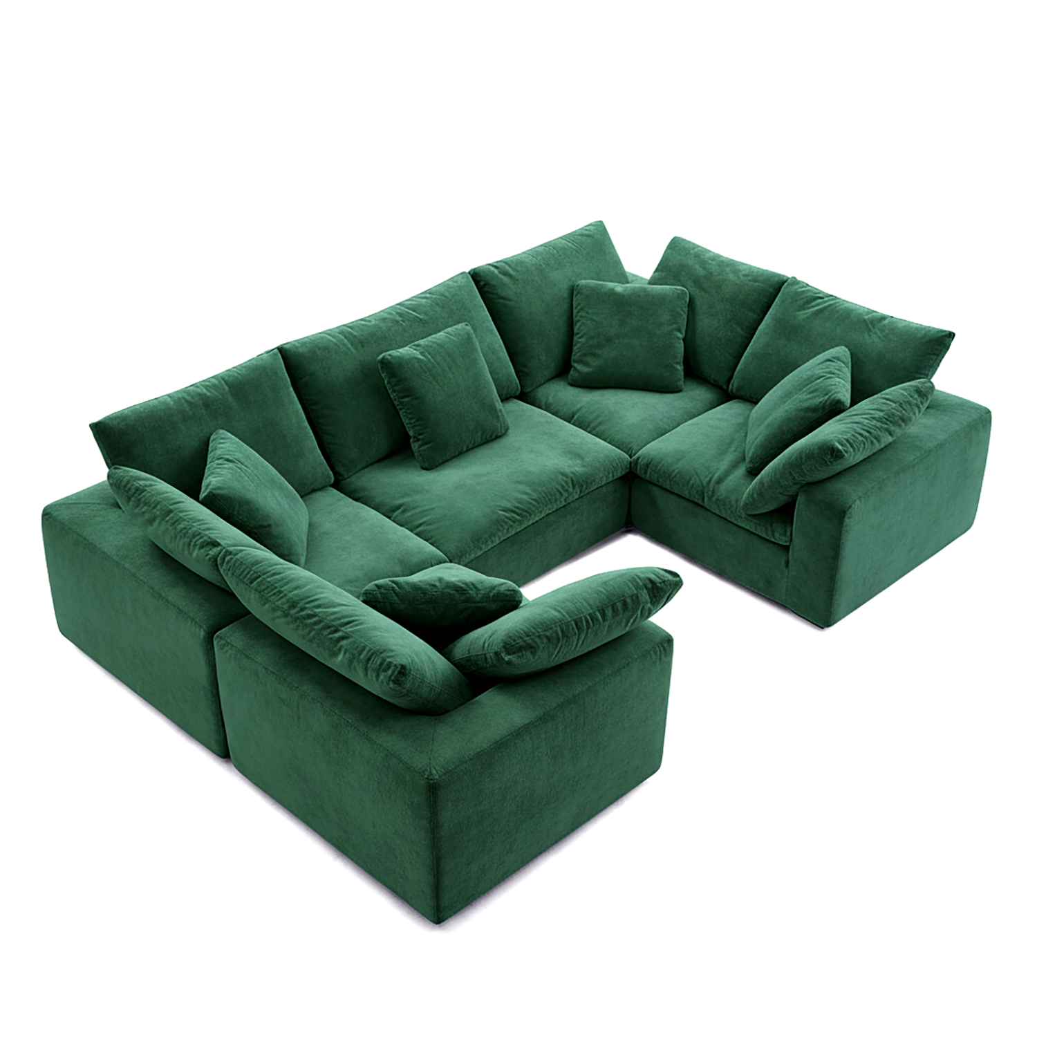 Malibu Cloud U Closed Sectional
