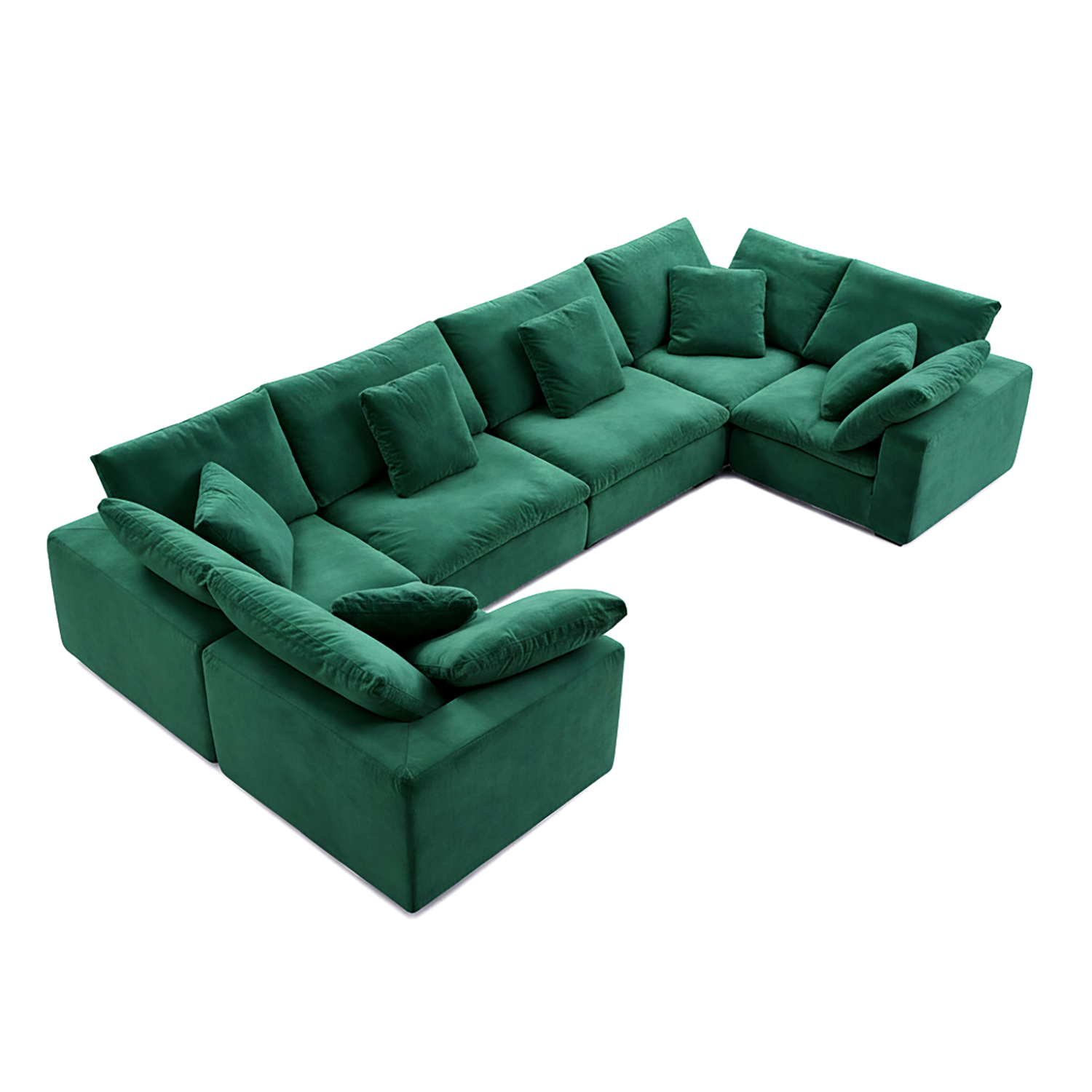 Malibu Cloud U Closed Sectional