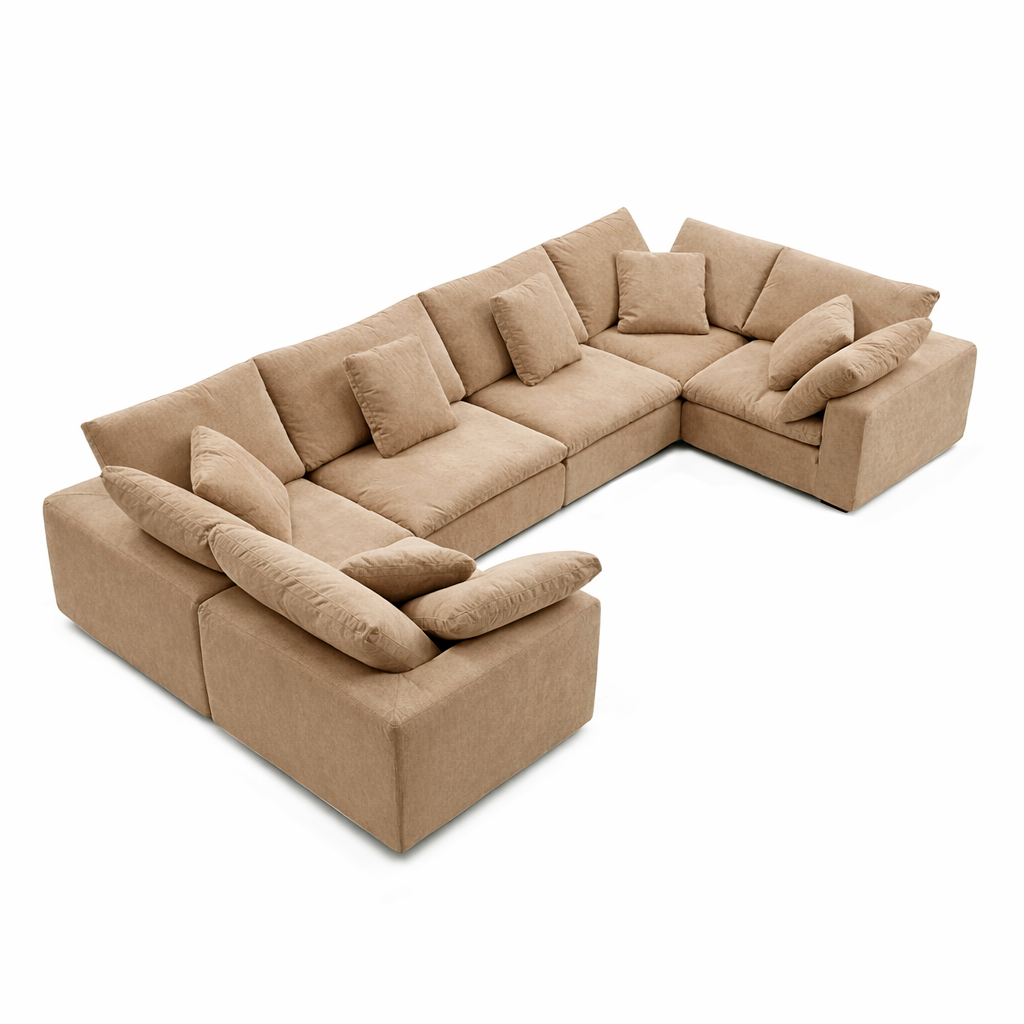 Malibu Cloud U Closed Sectional