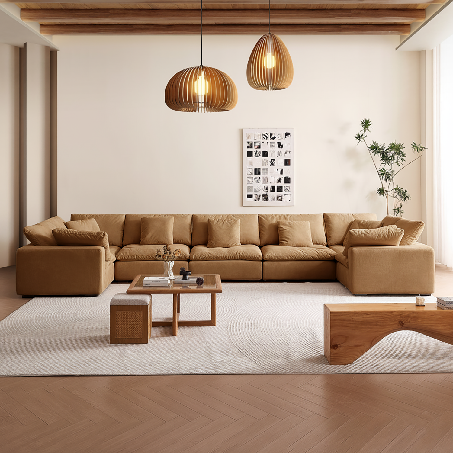 Malibu Cloud U Closed Sectional