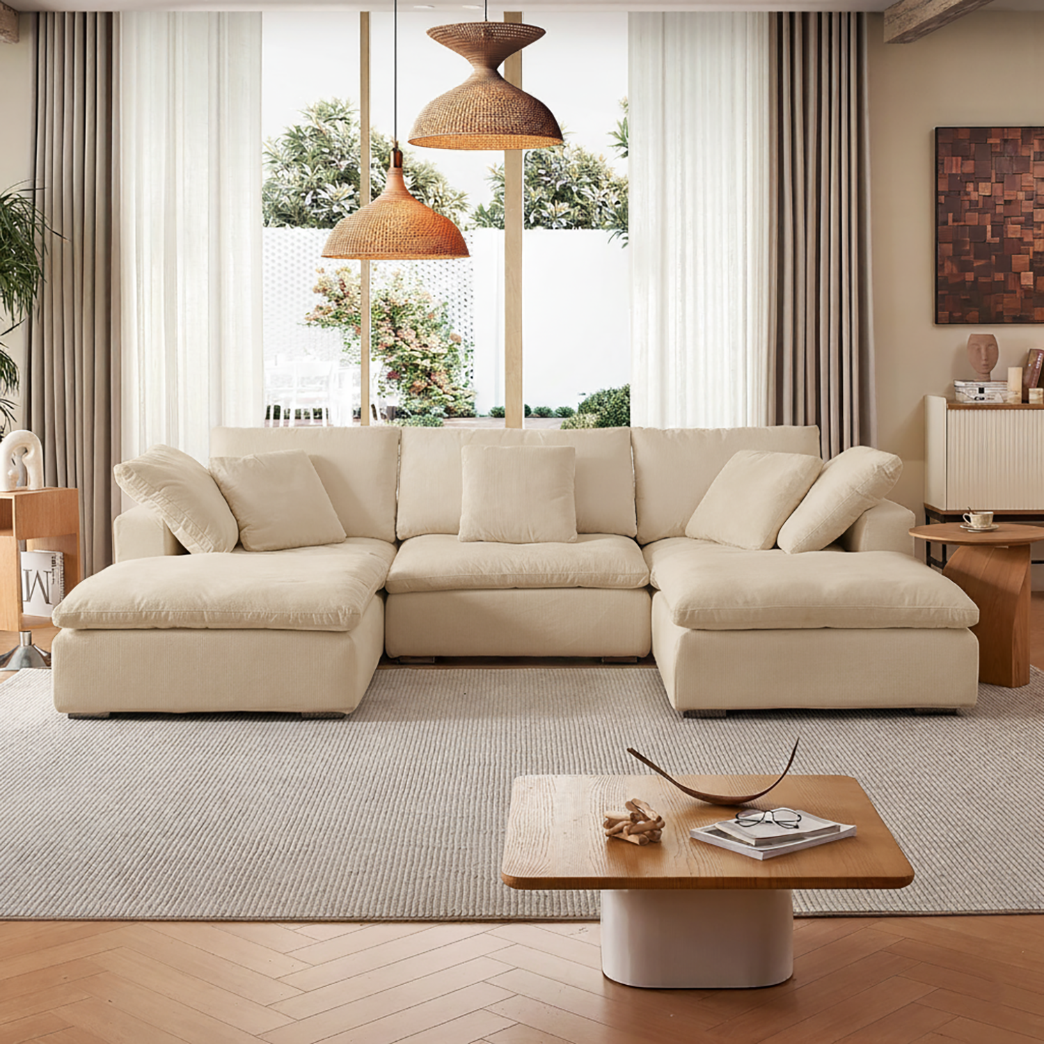 Malibu Cloud U Sectional
