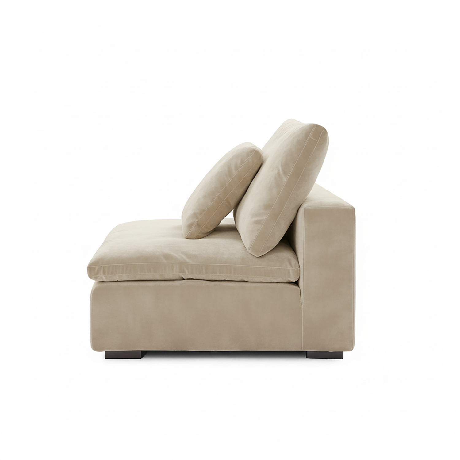 Malibu Cloud Couch Armless Modular Seat