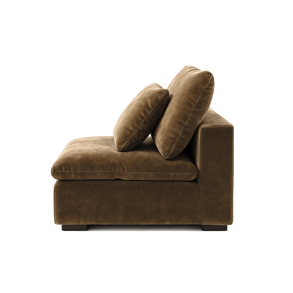 Malibu Cloud Couch Armless Modular Seat