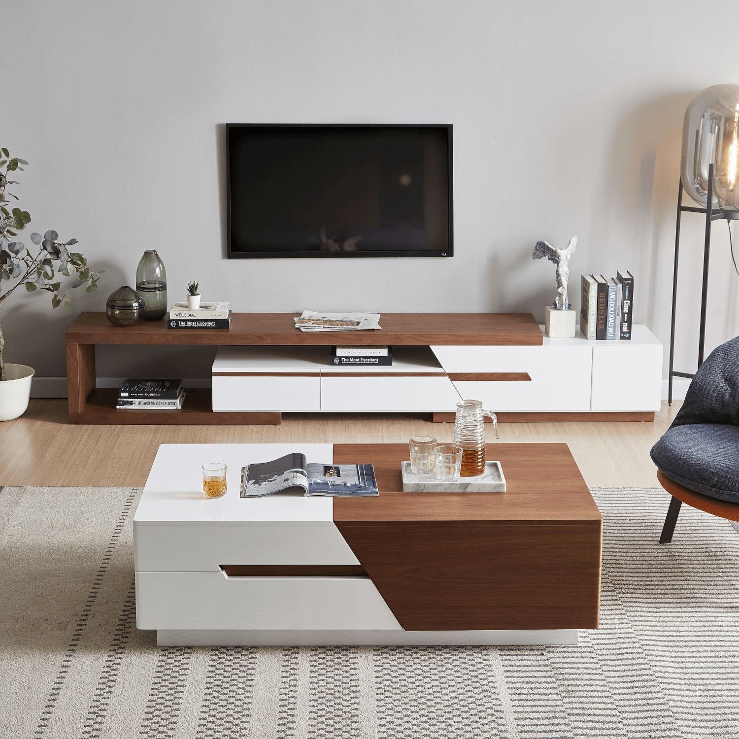 Lanordic Living Room Set Storage Valyoufurniture