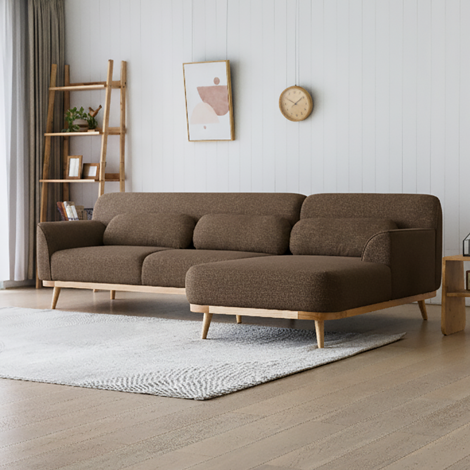 Solid Wood Sectional