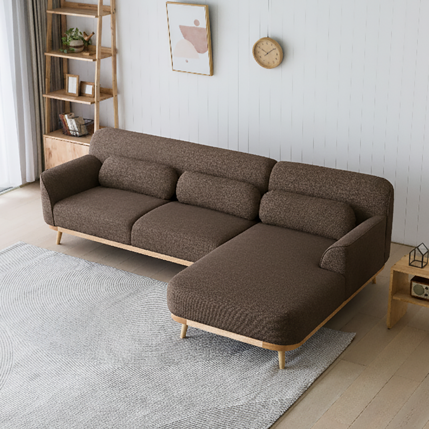 Solid Wood Sectional