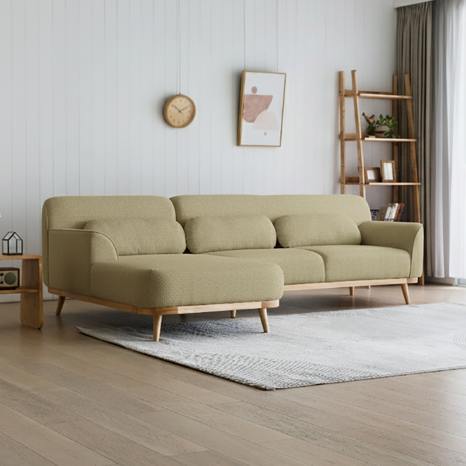 Solid Wood Sectional