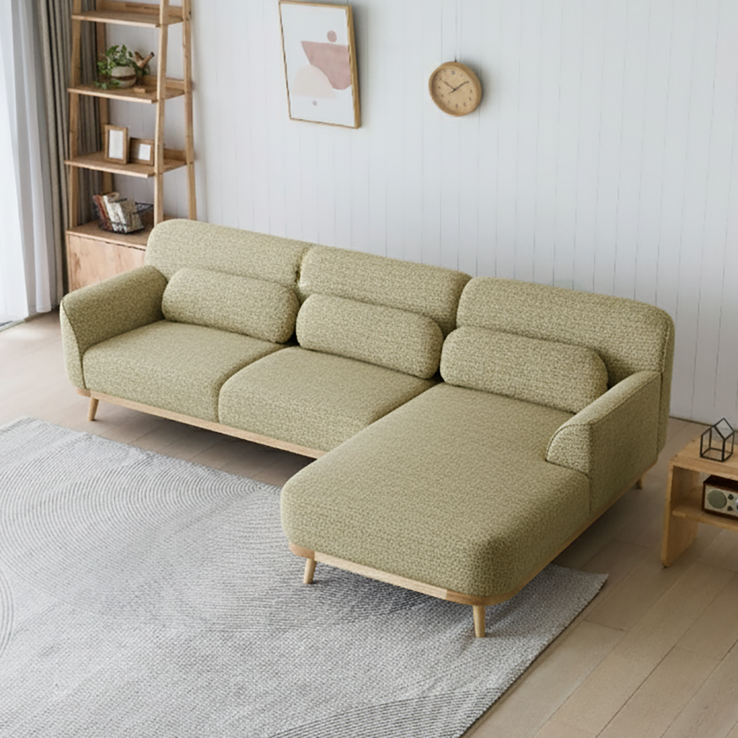 Solid Wood Sectional