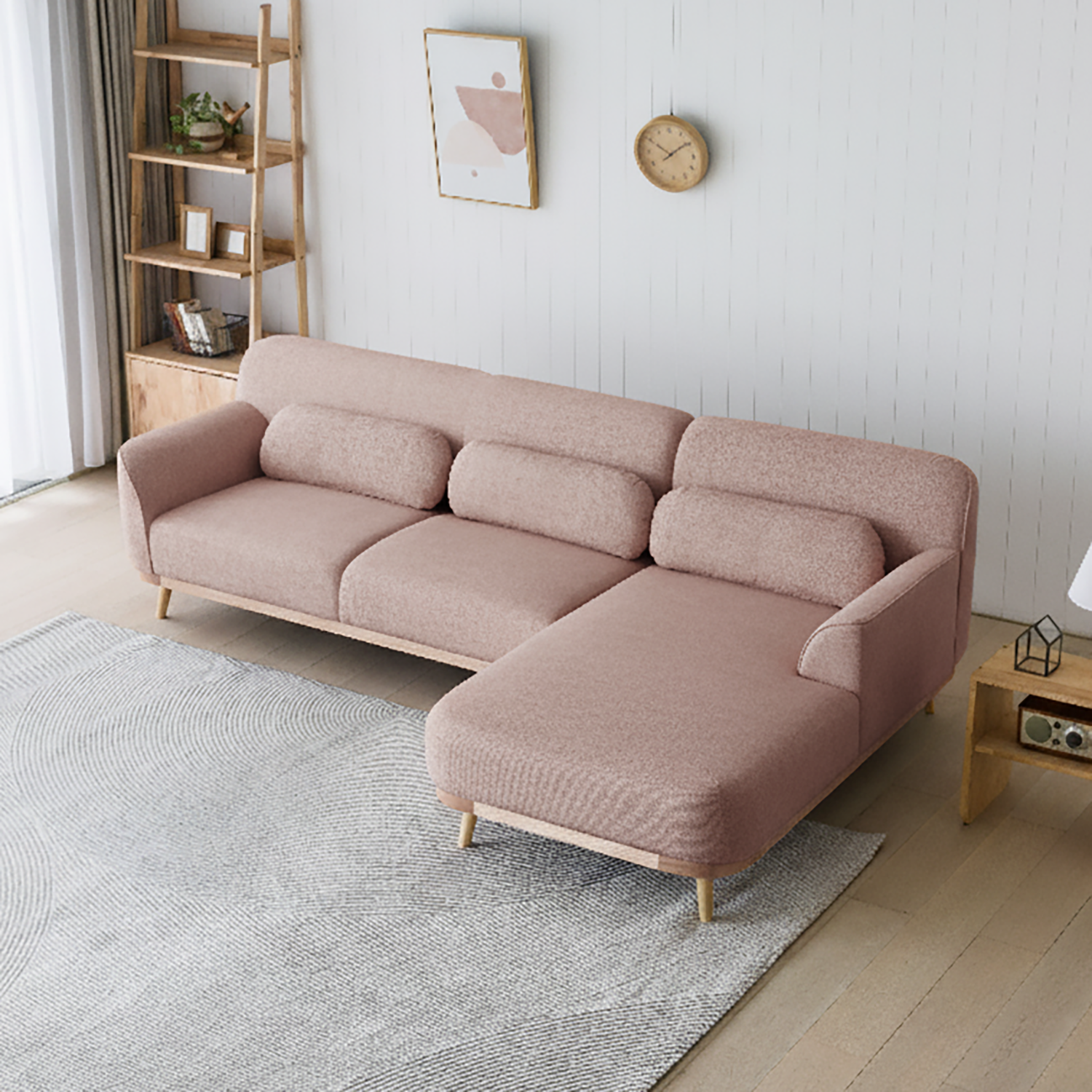 Solid Wood Sectional