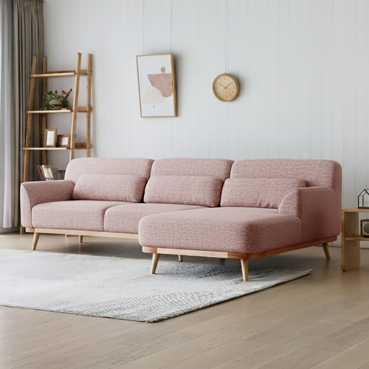 Solid Wood Sectional