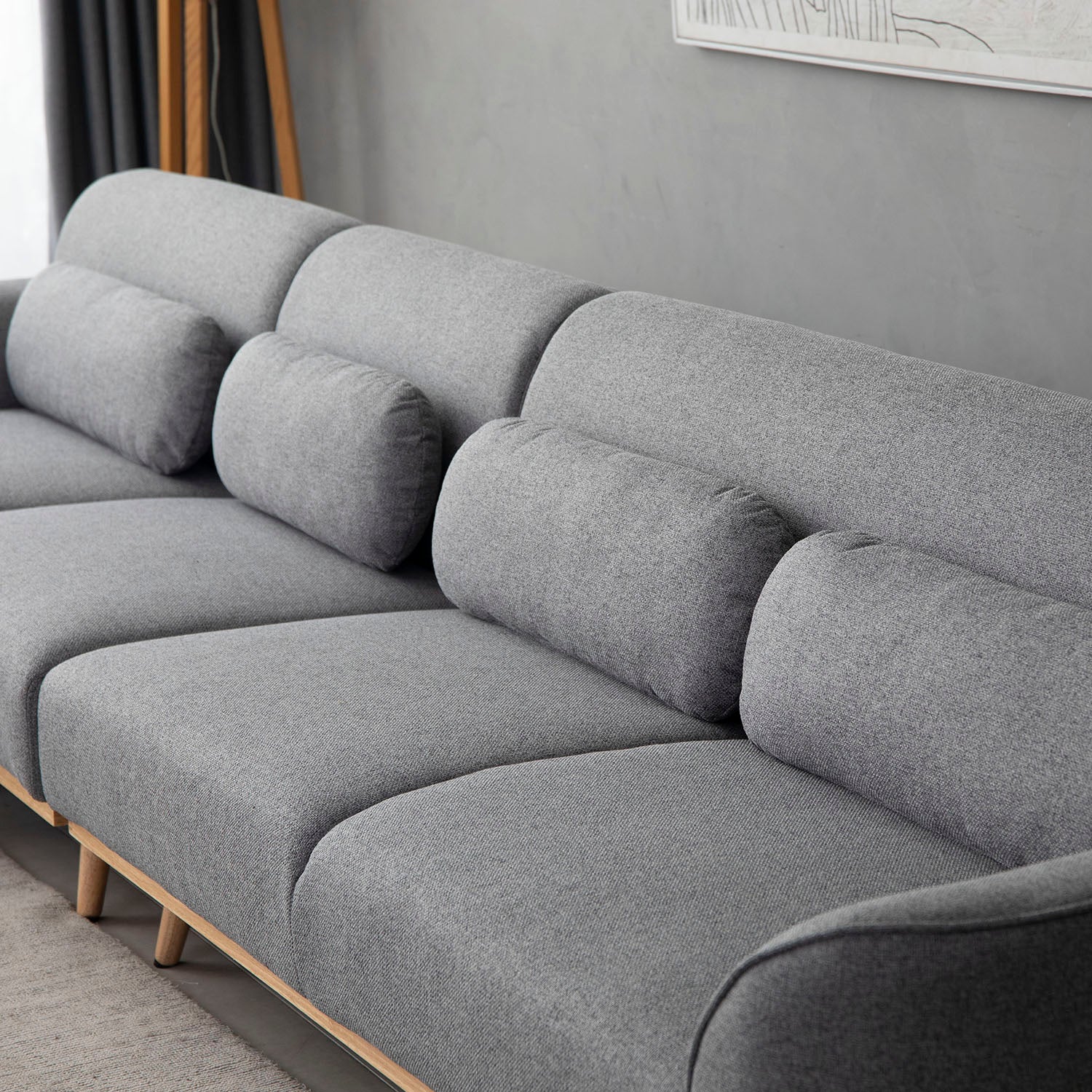 Solid Wood Sectional