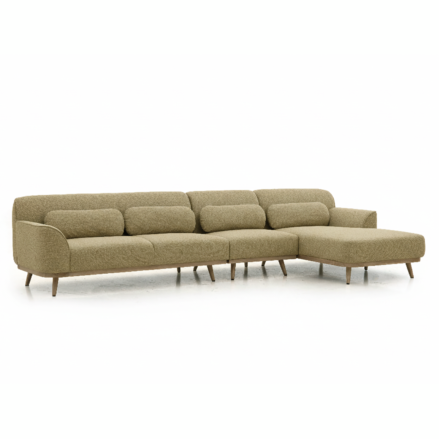 Solid Wood Sectional