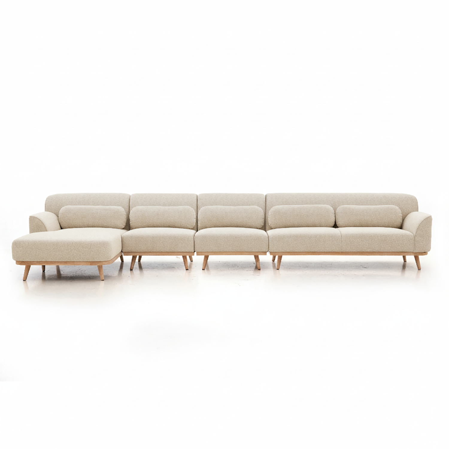 Solid Wood Sectional