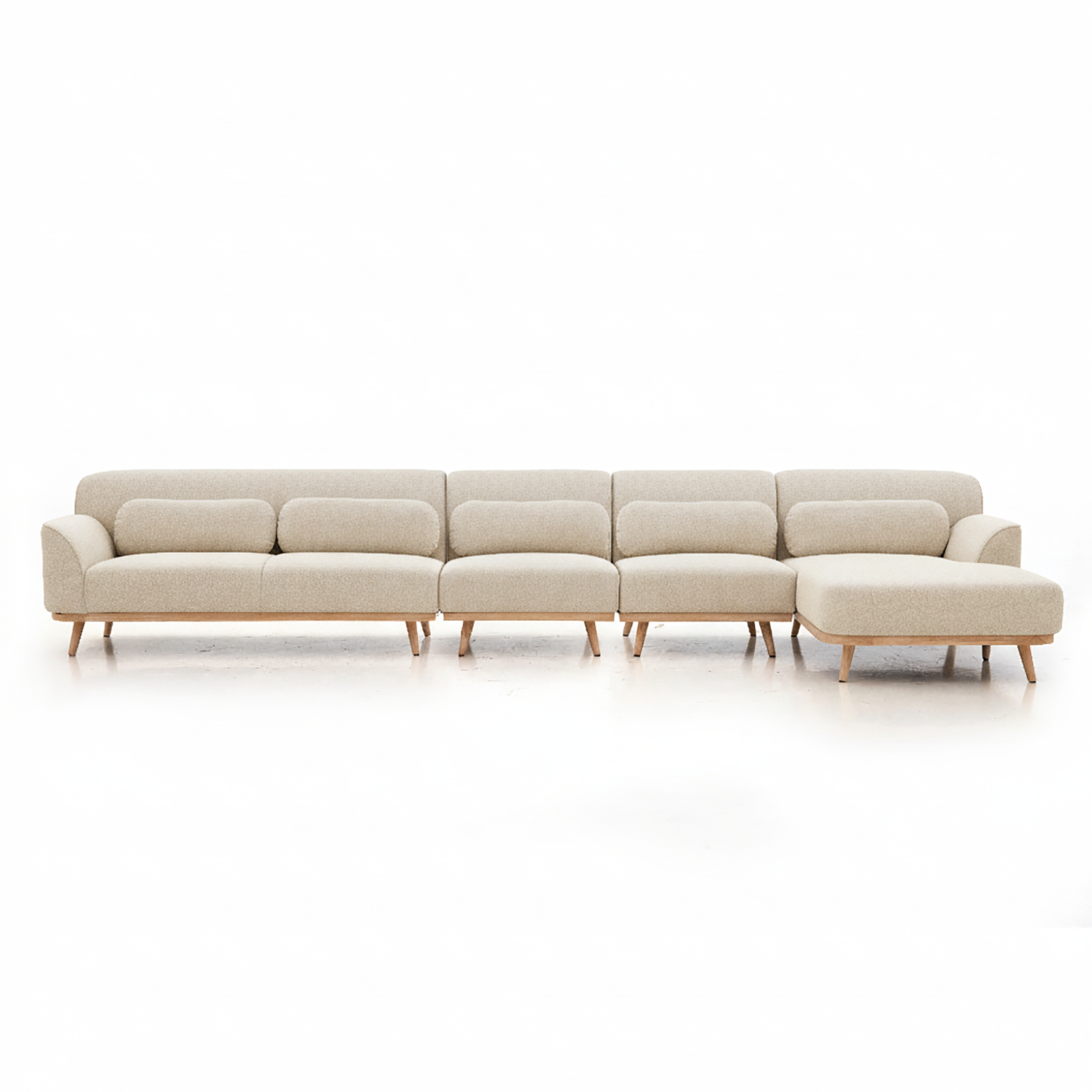 Solid Wood Sectional