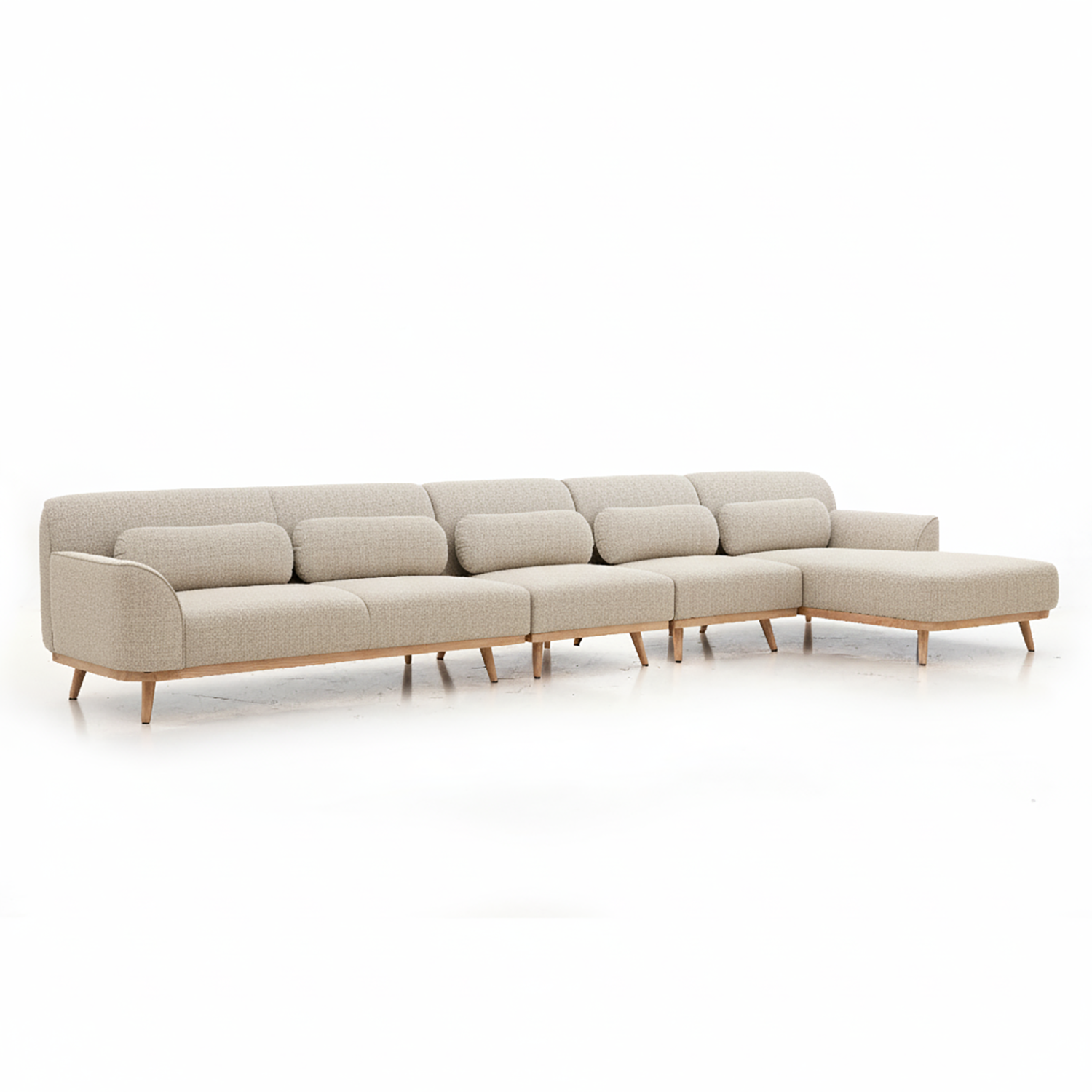 Solid Wood Sectional