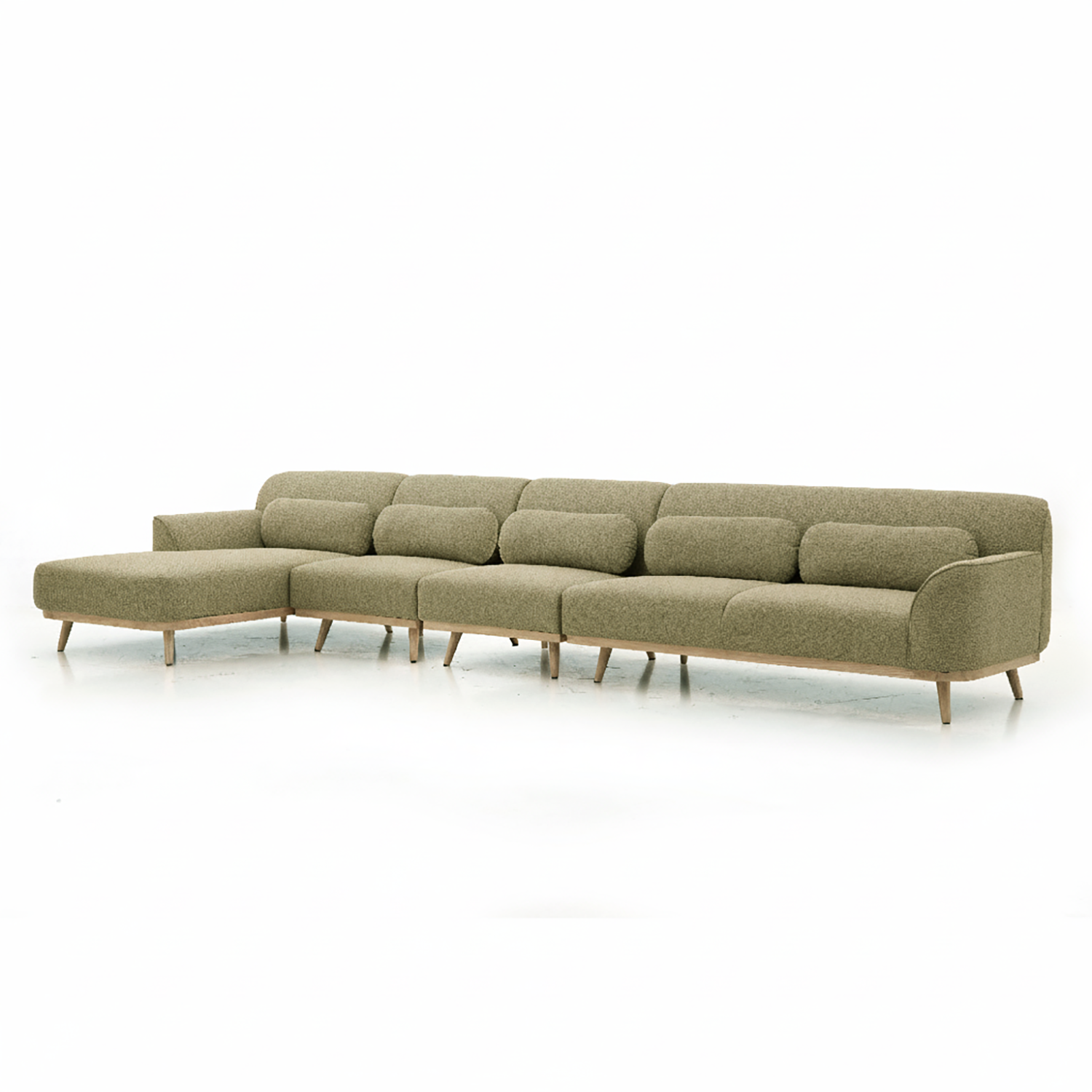 Solid Wood Sectional
