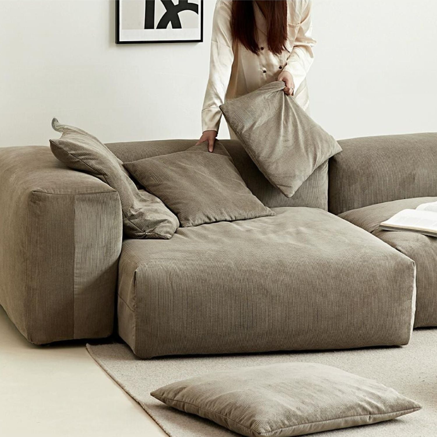 The Squish Sectional + Ottoman