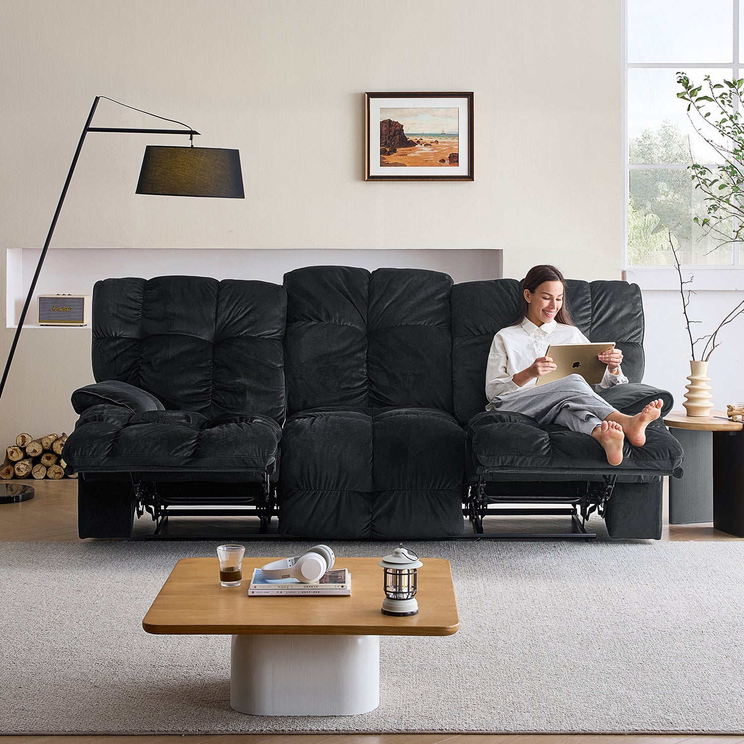 The Pillow Reclining Sofa