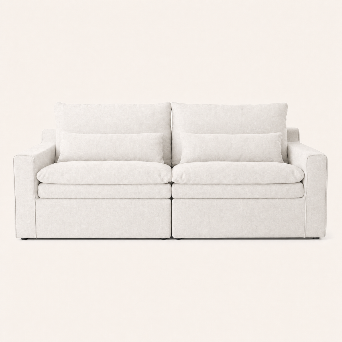 Kahala Sofa — White — 86.6 inch — front view