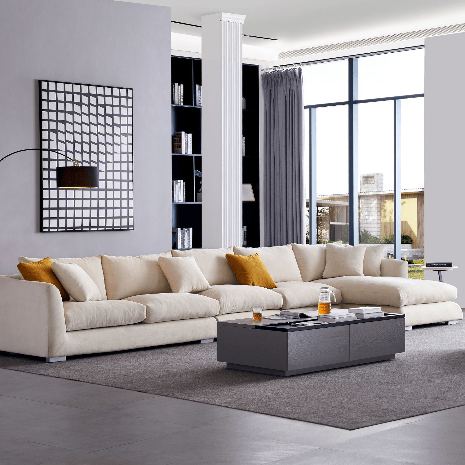 Feathers Sectional Sofa Mario Capasa 