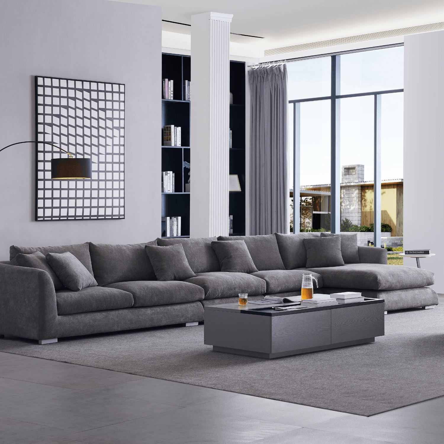 Feathers Sectional Sofa Mario Capasa 