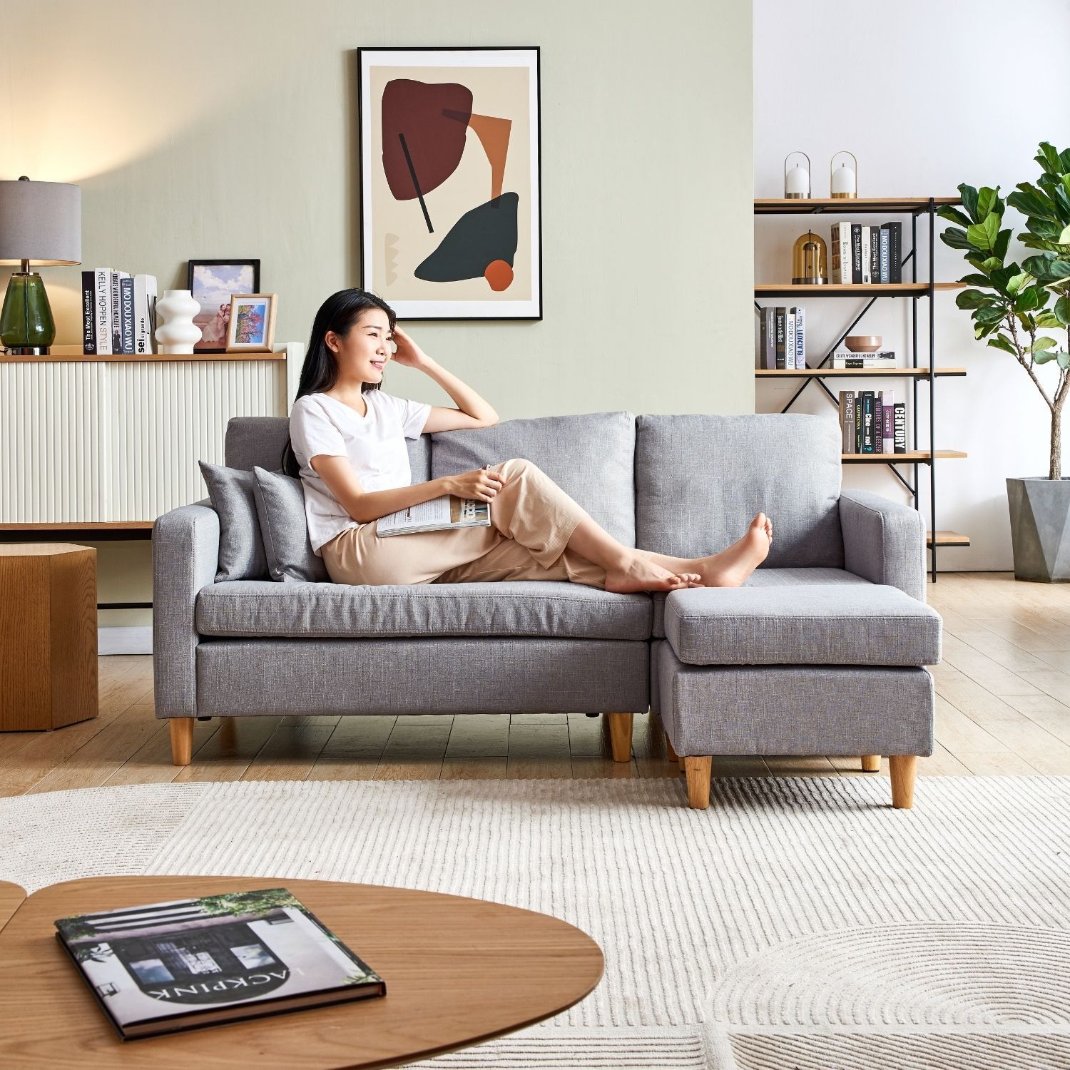 Valolam Compact Sectional Sofa Valyou Furniture