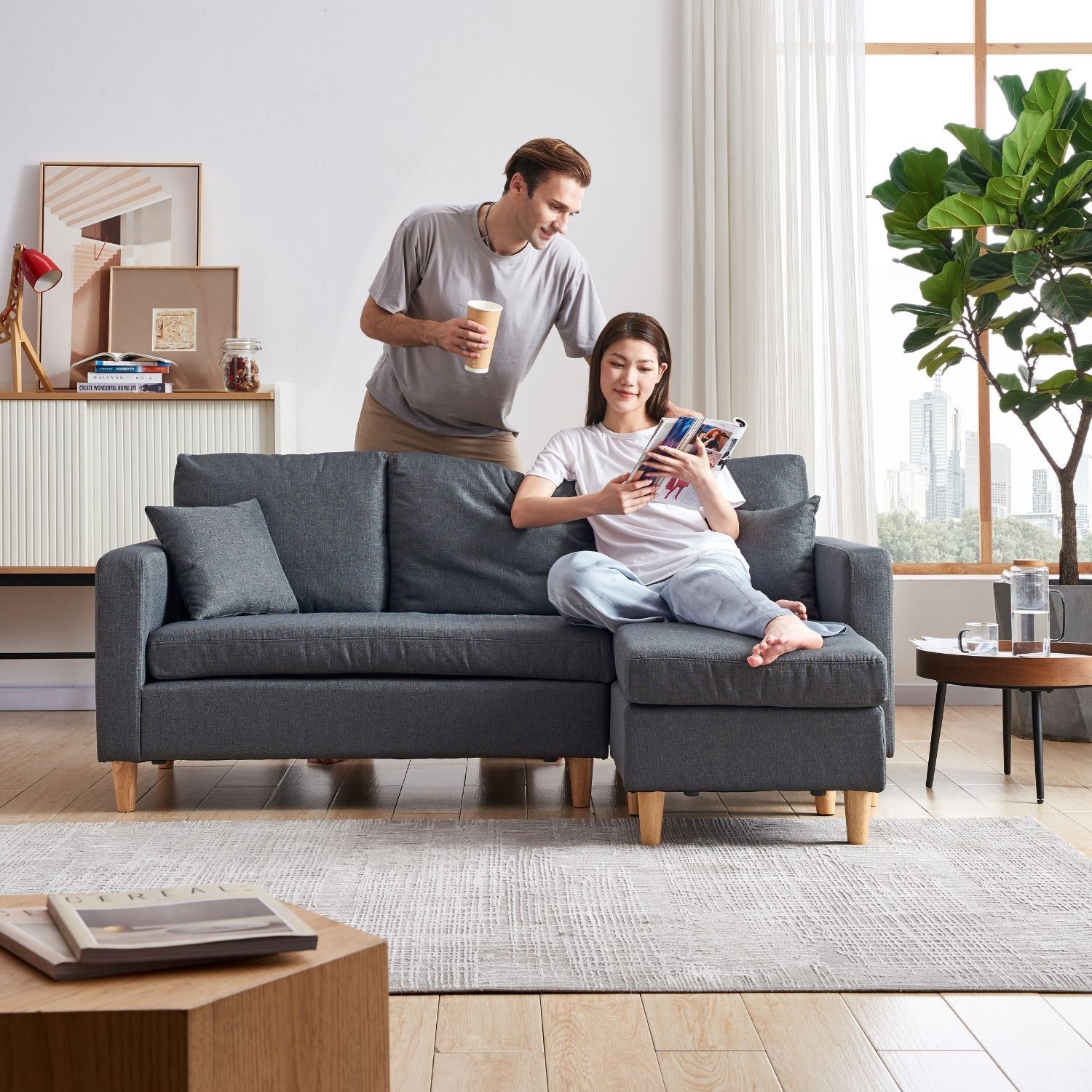 Valolam Compact Sectional Sofa Valyou Furniture