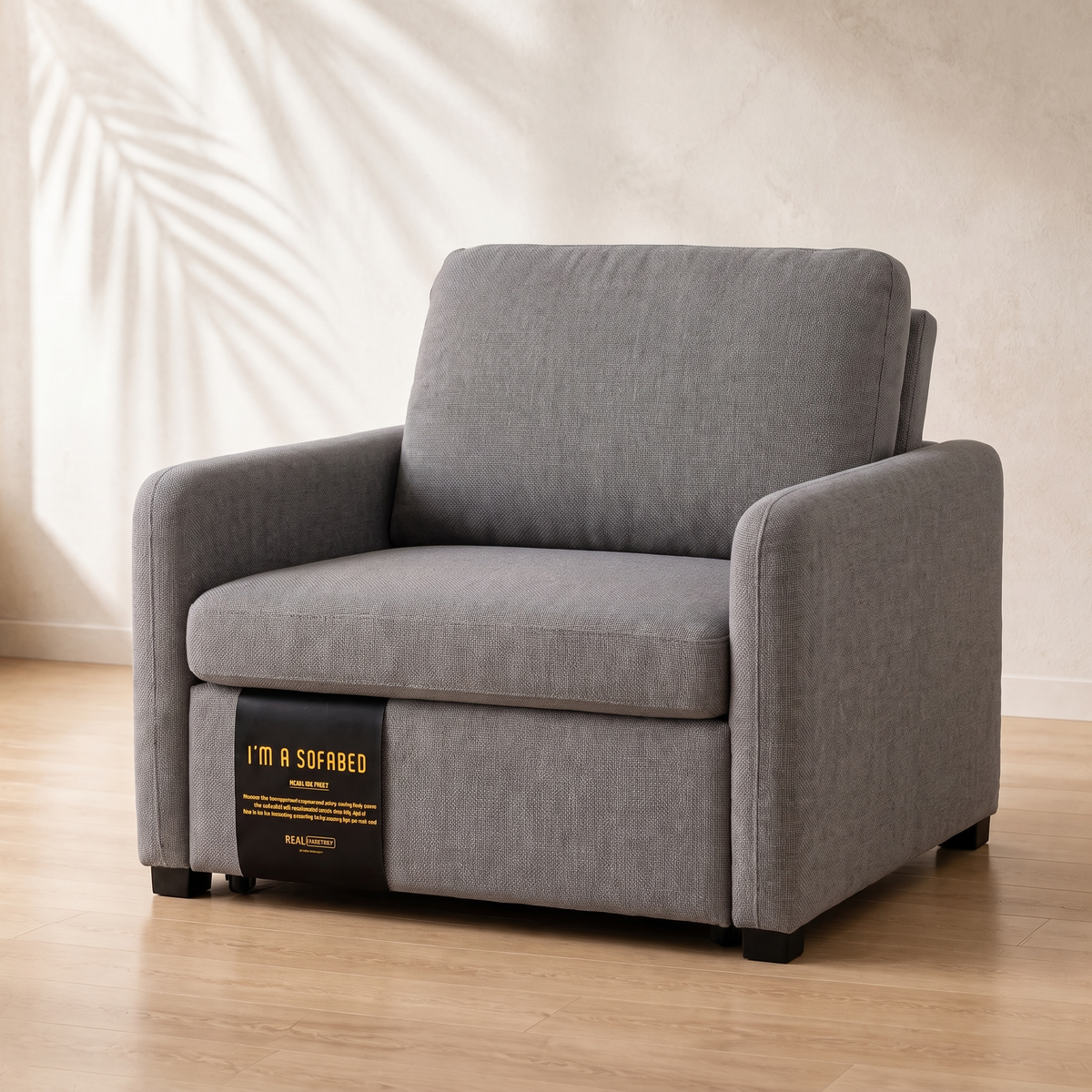 Dianna Lounge Chair Bed in Harvest Ash clean product view