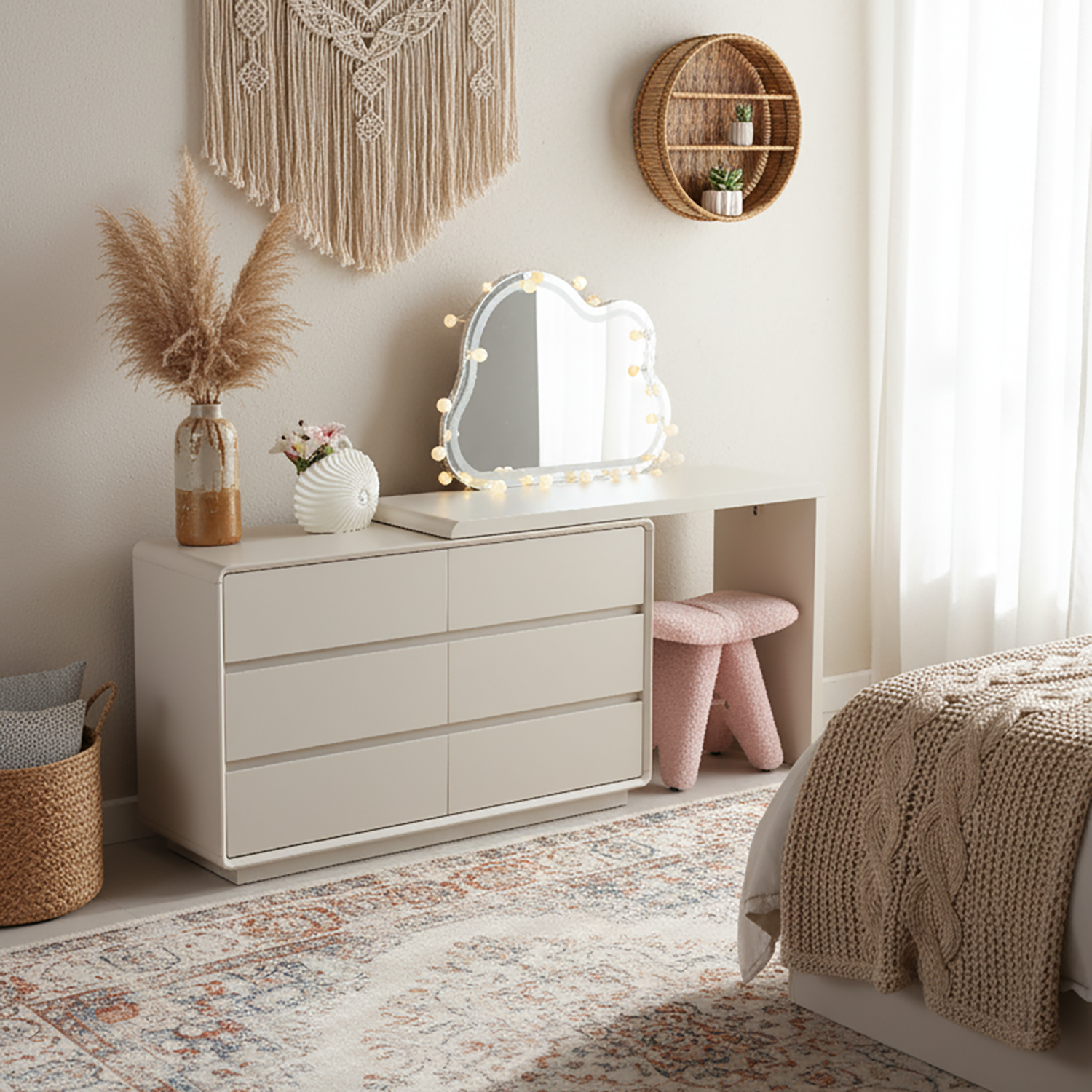 Dream Extendable Vanity Set with Storage