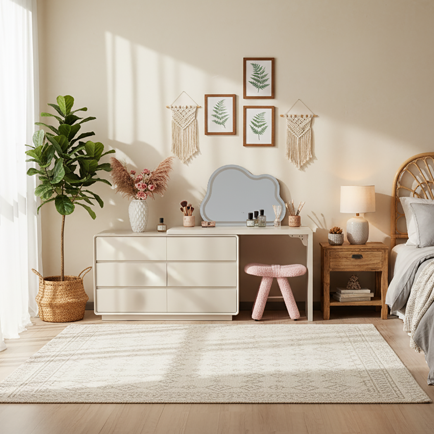 Dream Extendable Vanity Set with Storage