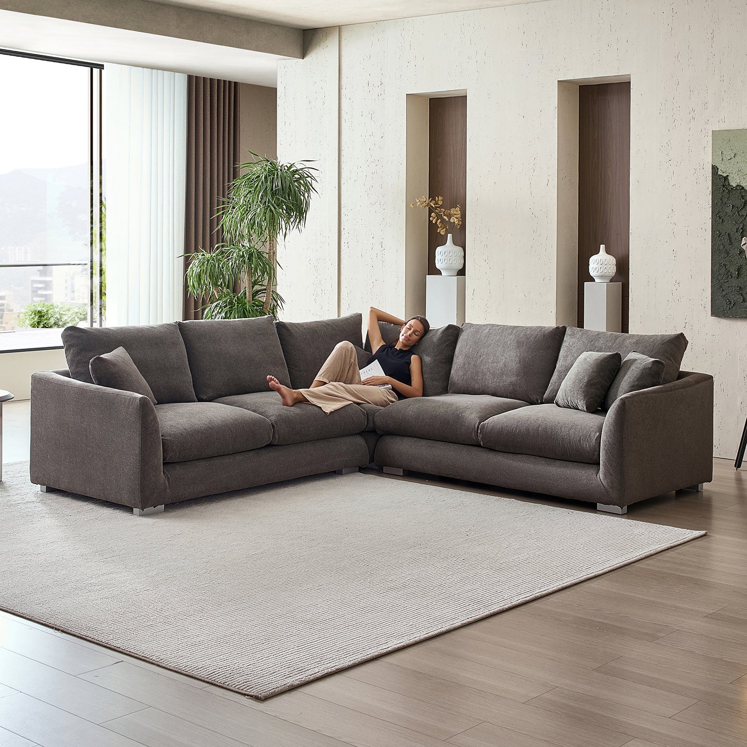 Feathers L Sectional