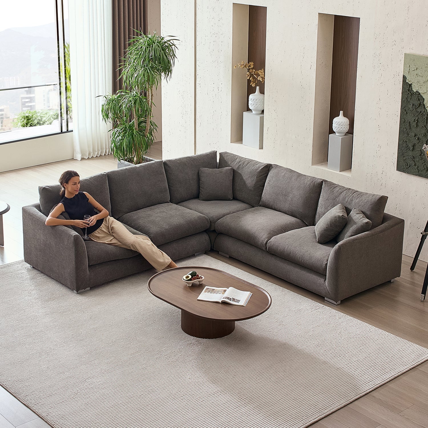 Feathers L Sectional