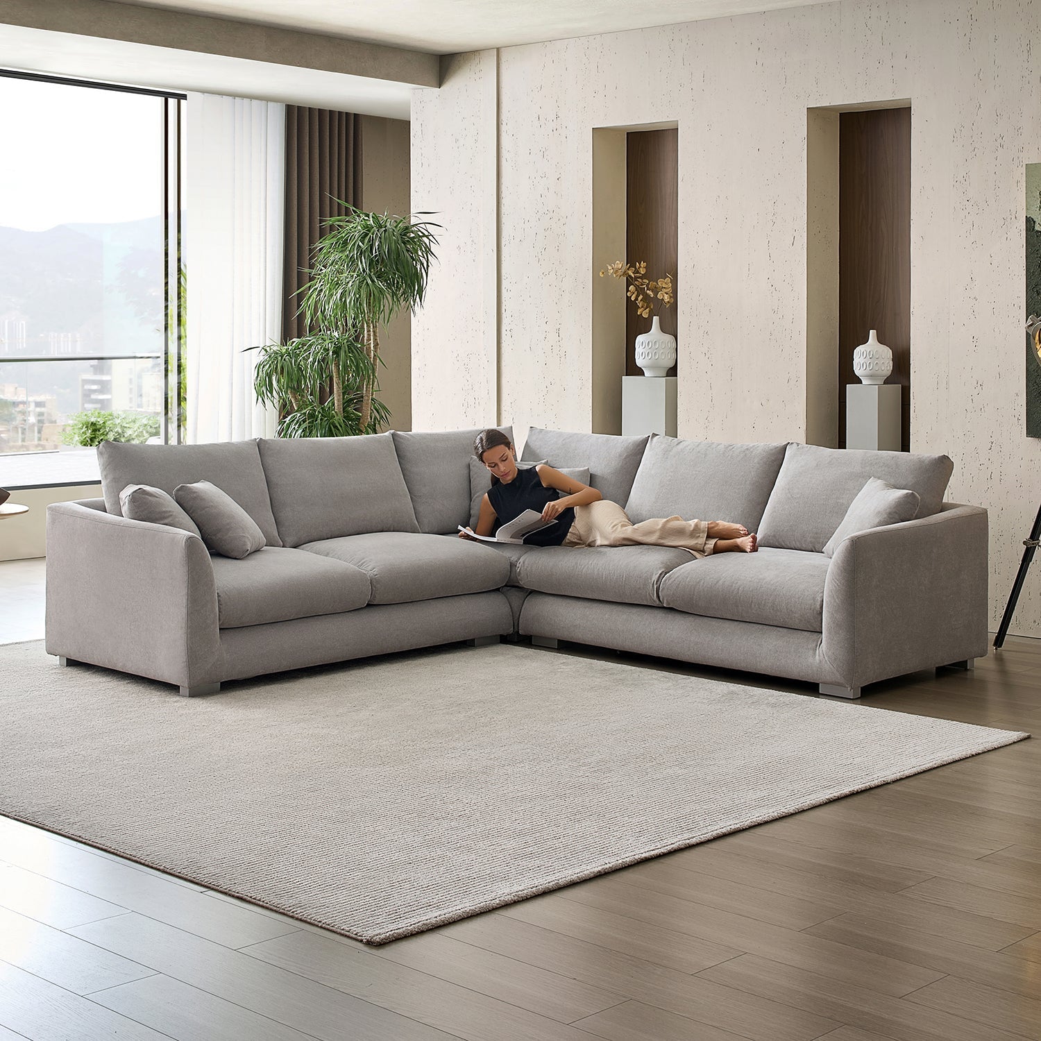 Feathers L Sectional