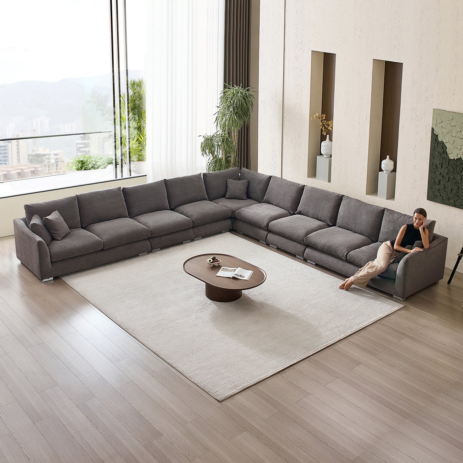 Feathers L Sectional