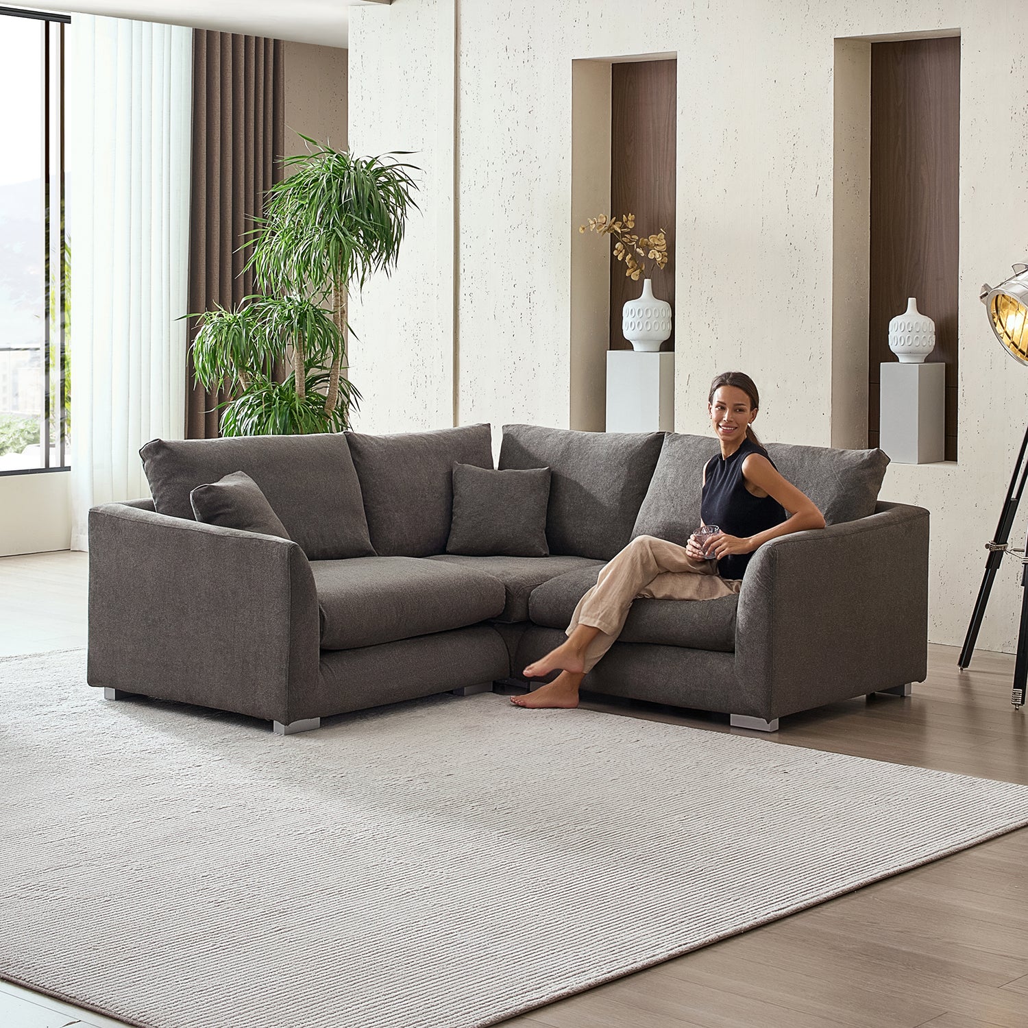 Feathers L Sectional