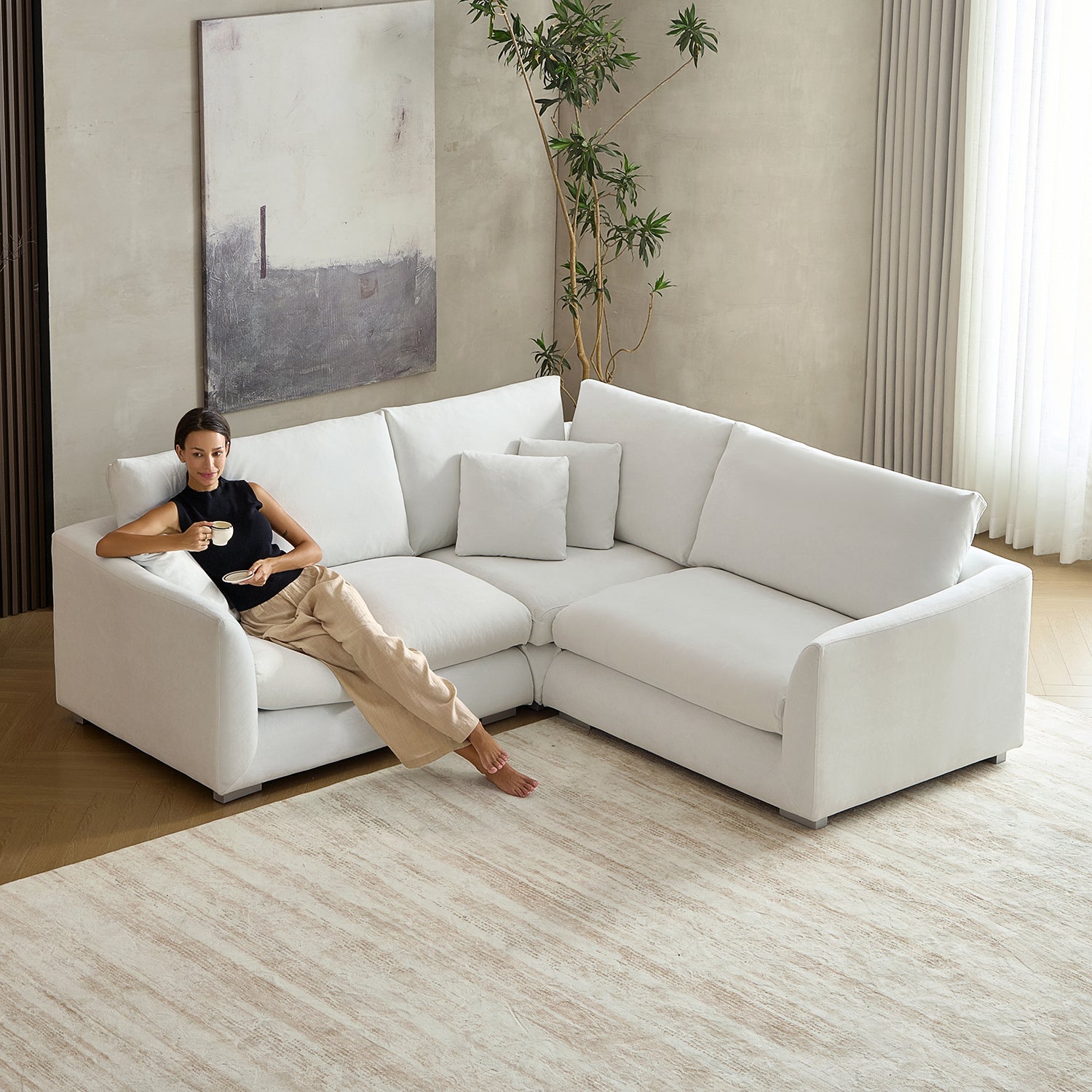 Feathers L Sectional